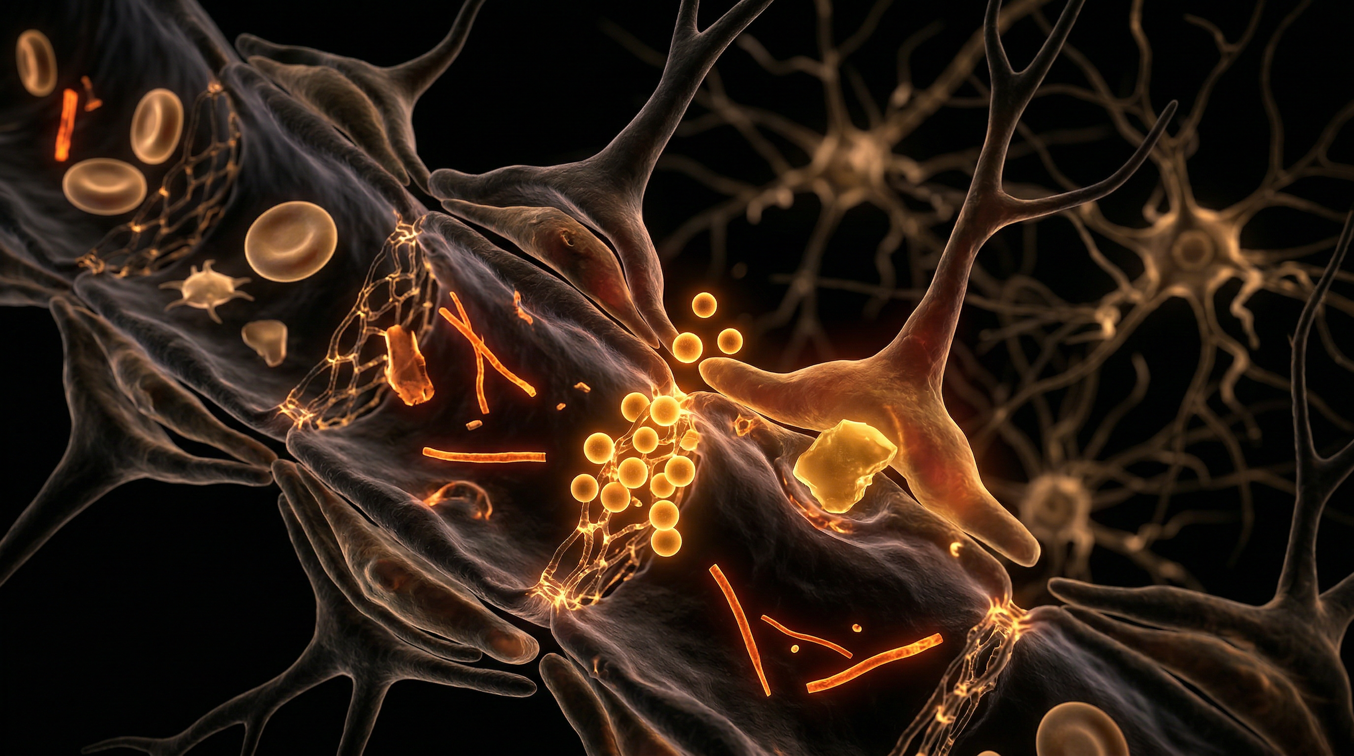 Scientific illustration for Microplastics: Penetrating the British Blood-Brain Barrier