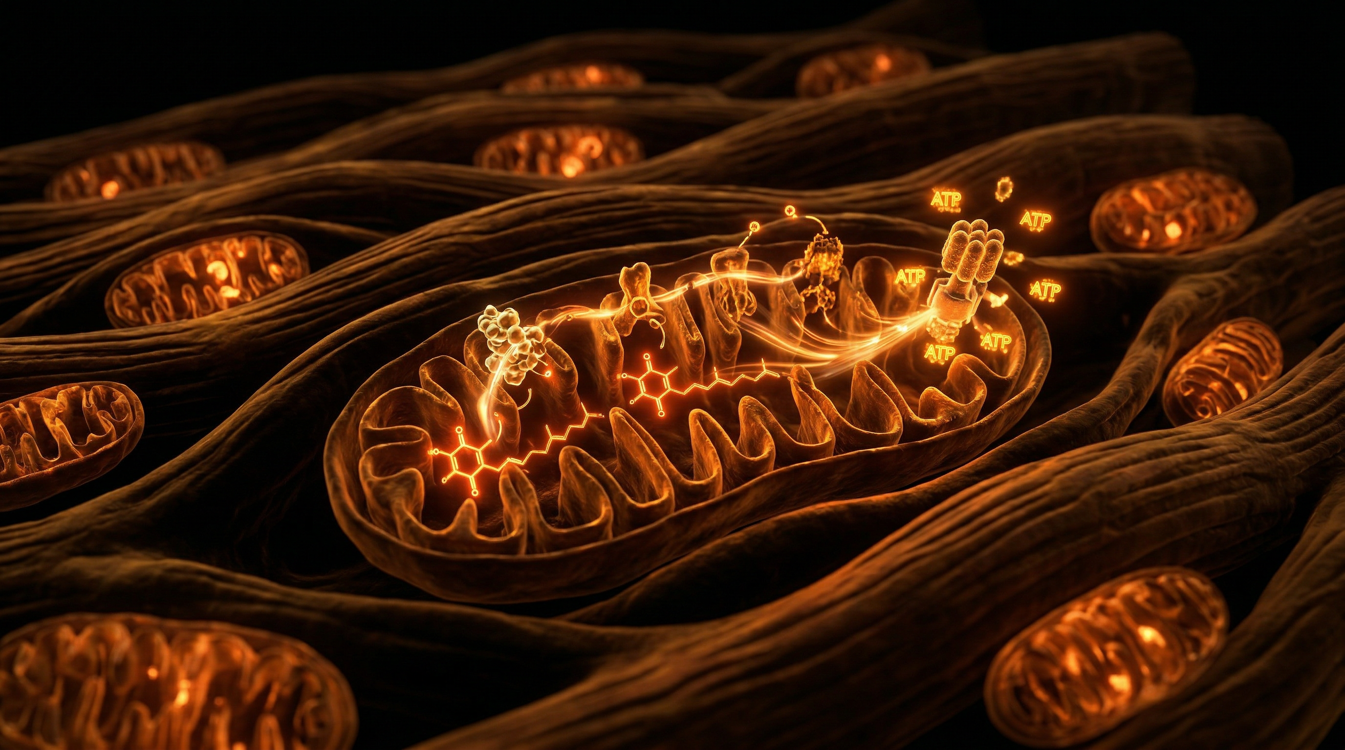 Scientific illustration for Coenzyme Q10 and Heart Health: The Evolutionary Synergy of Bovine Cardiac Tissue