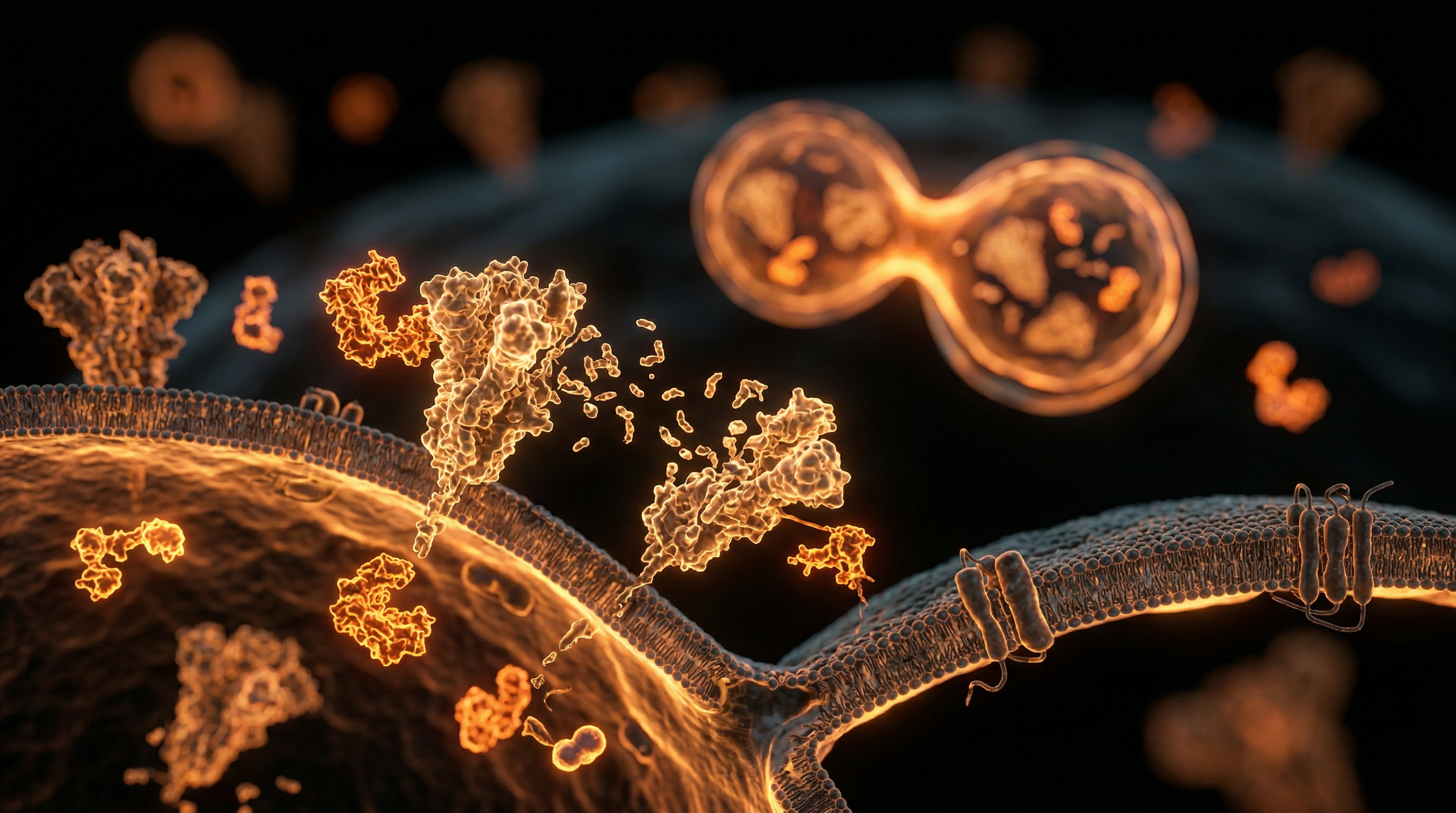 Scientific illustration for Therapeutic Fasting: A Metabolic Approach to Spike Protein Proteolysis