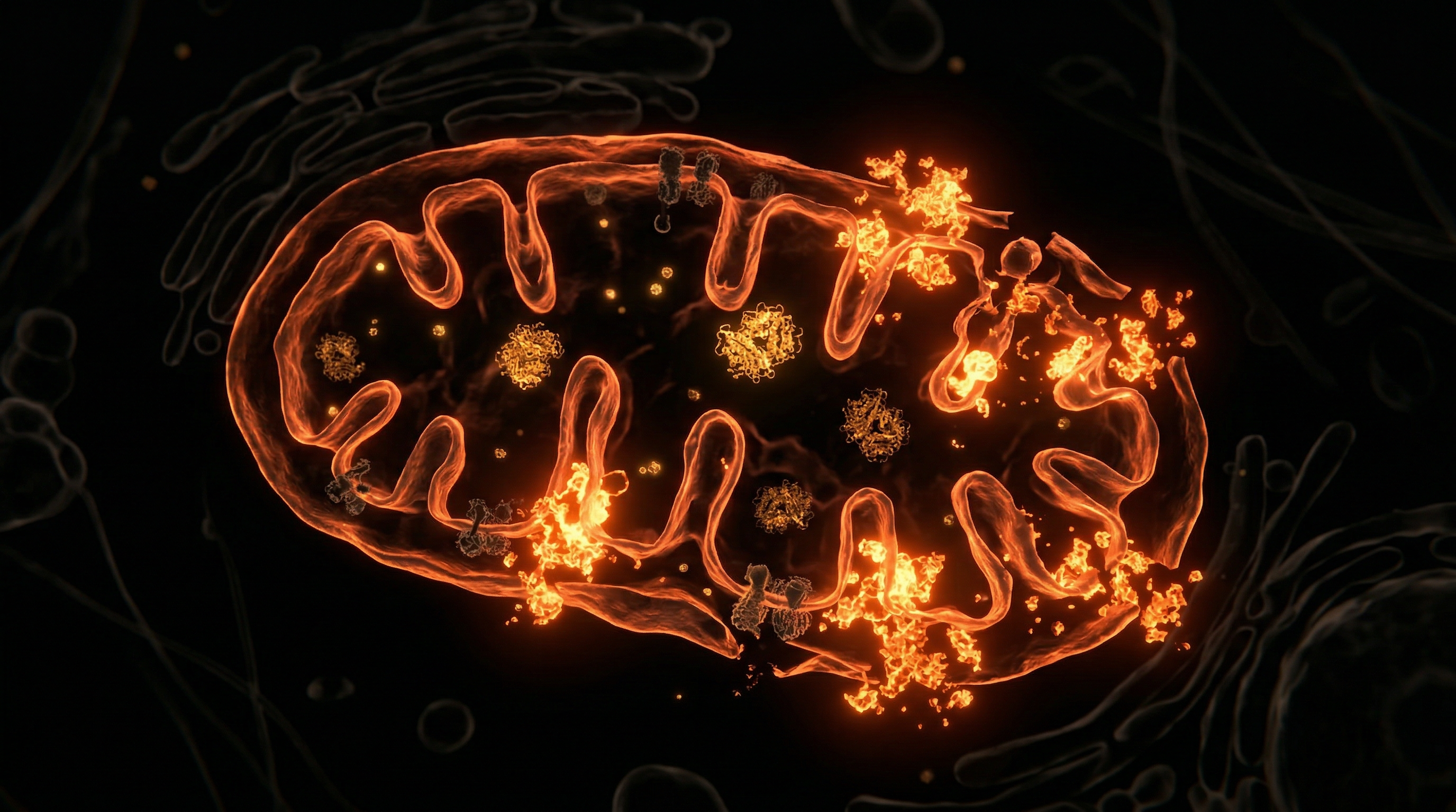 Scientific illustration for Manganese Scarcity and Mitochondropathy