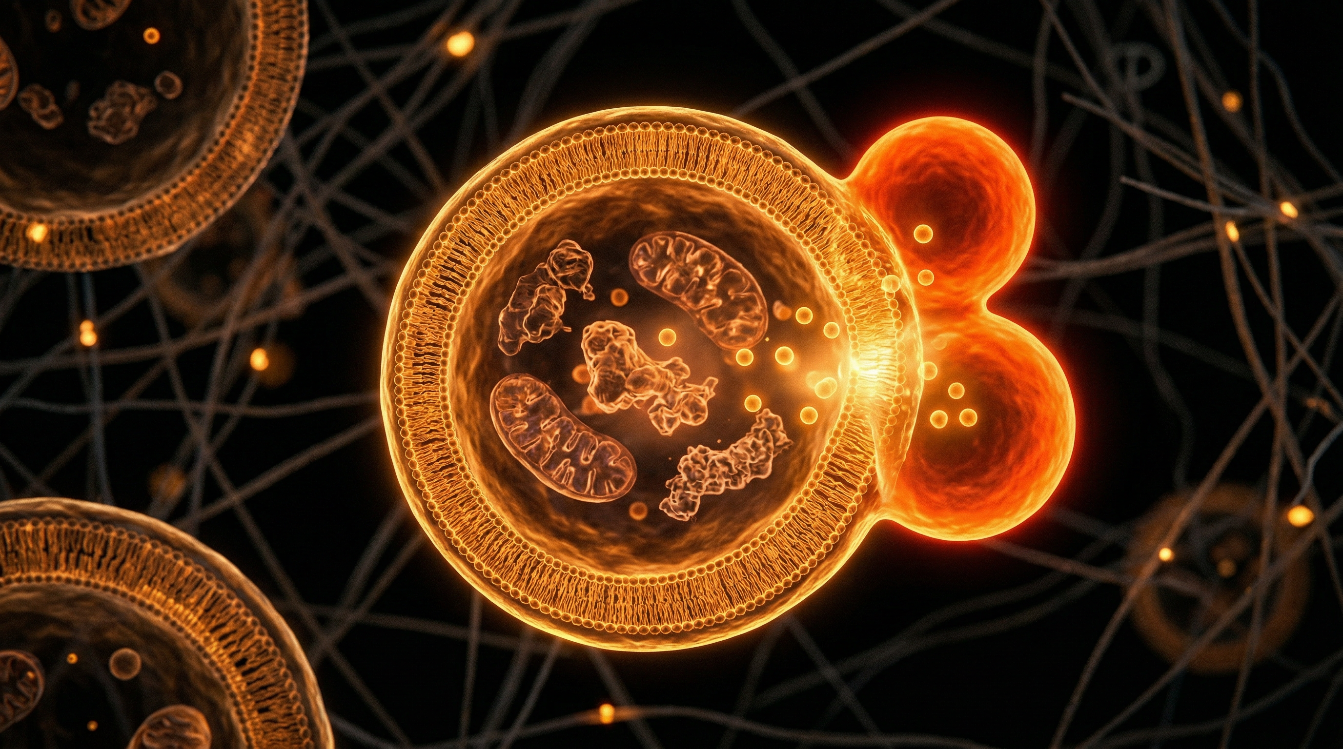 Scientific illustration for Autophagy: Harnessing the Body's Natural Cellular Recycling System