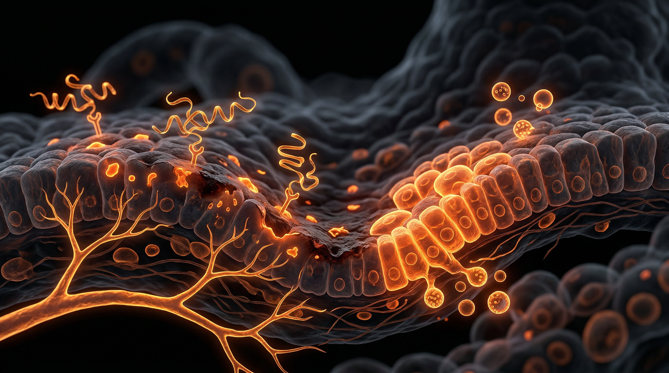 Scientific illustration for BPC-157: Gastric Healing in a Processed World