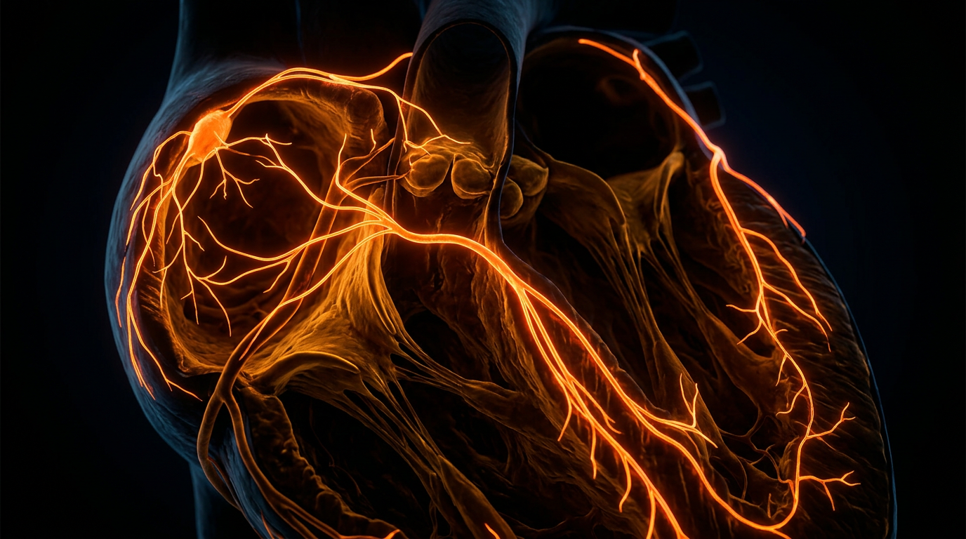 Scientific illustration for Beyond Pulse: Using Heart Rate Variability as a Biological Barometer for Vagal Tone and Myocardial Stress