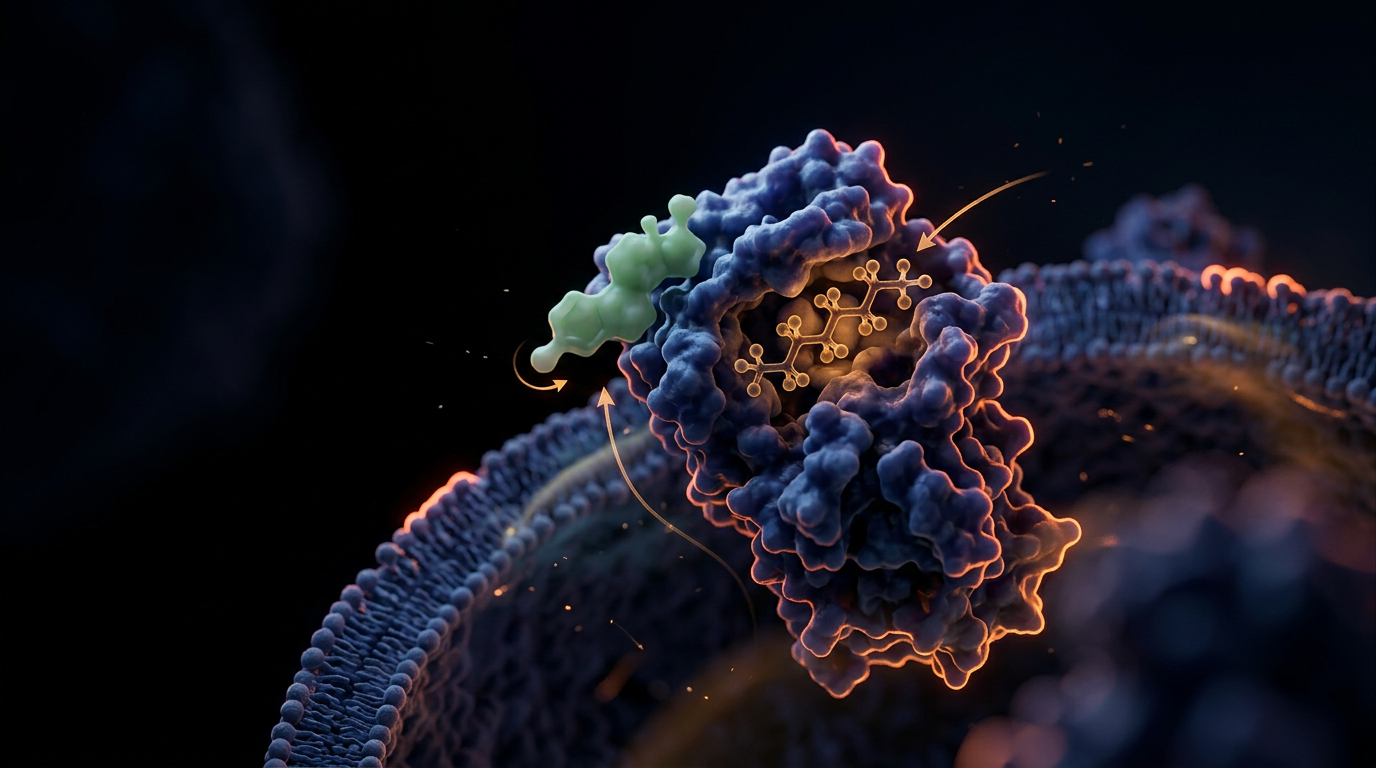 Scientific illustration for The Molecular Trap: Decoding the Endocrine Disruption of PTFE