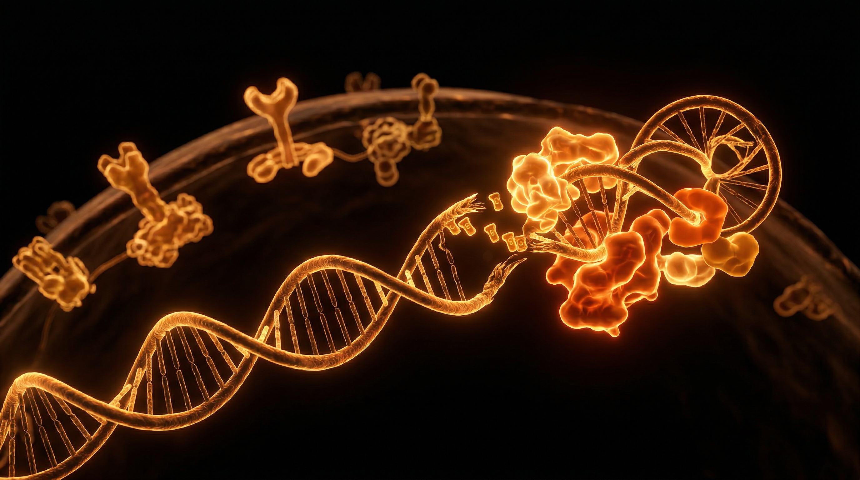 Scientific illustration for Telomere Maintenance: Protecting the Fragile Ends of Your Genetic Code