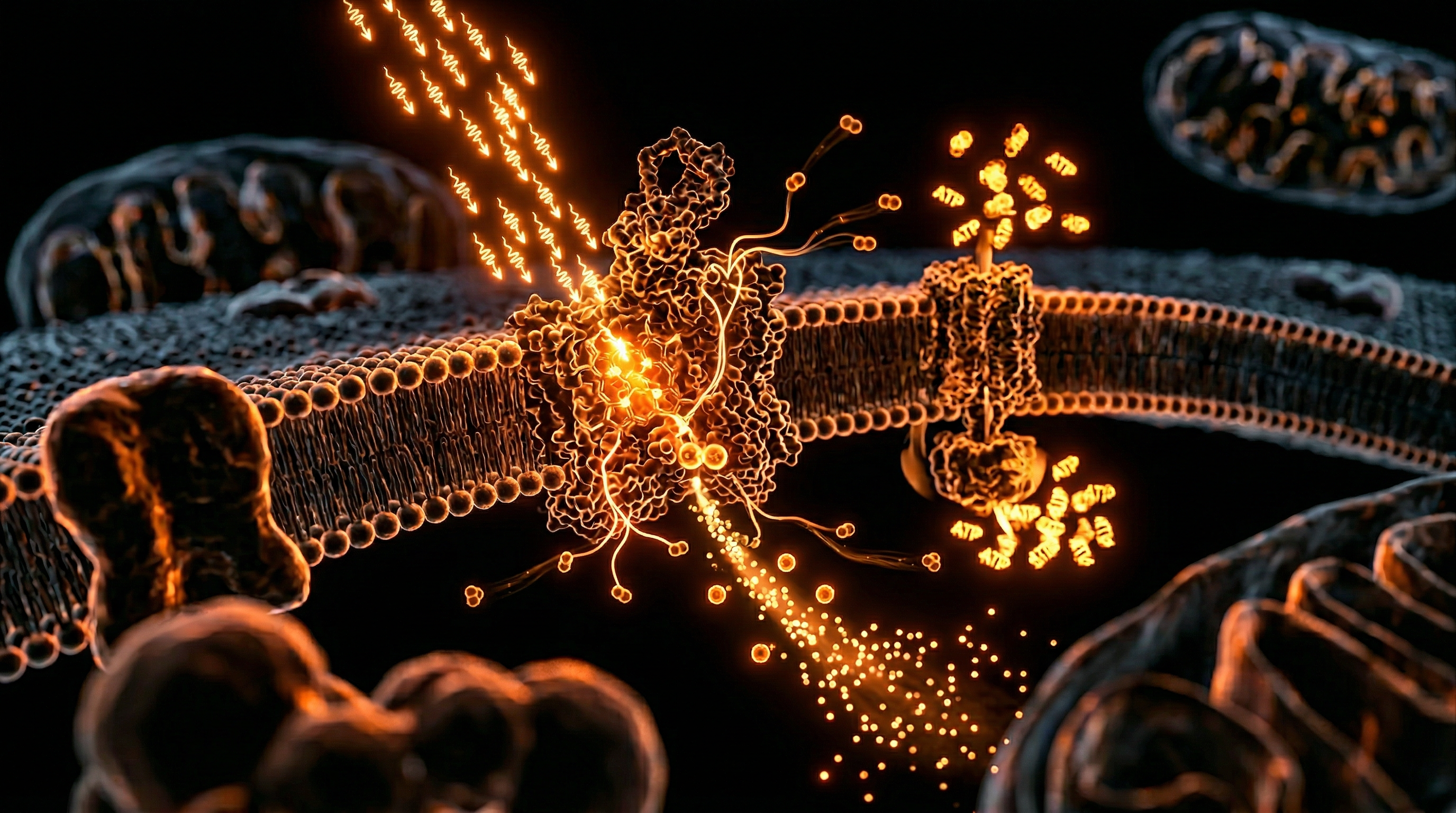 Scientific illustration for Cytochrome c Oxidase: The Primary Photo-Acceptor in Human Tissue