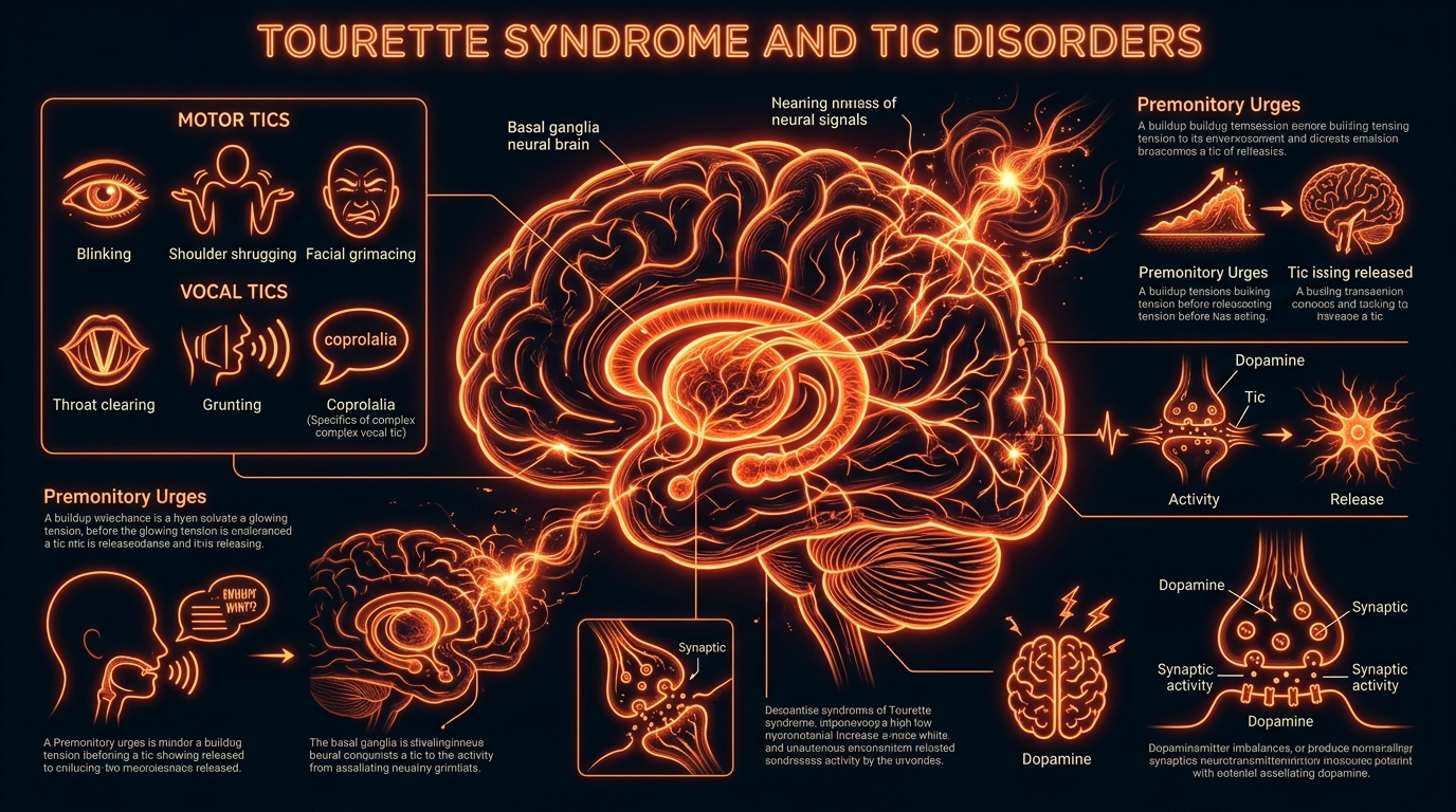 Scientific illustration for Tourette Syndrome and Tic Disorders