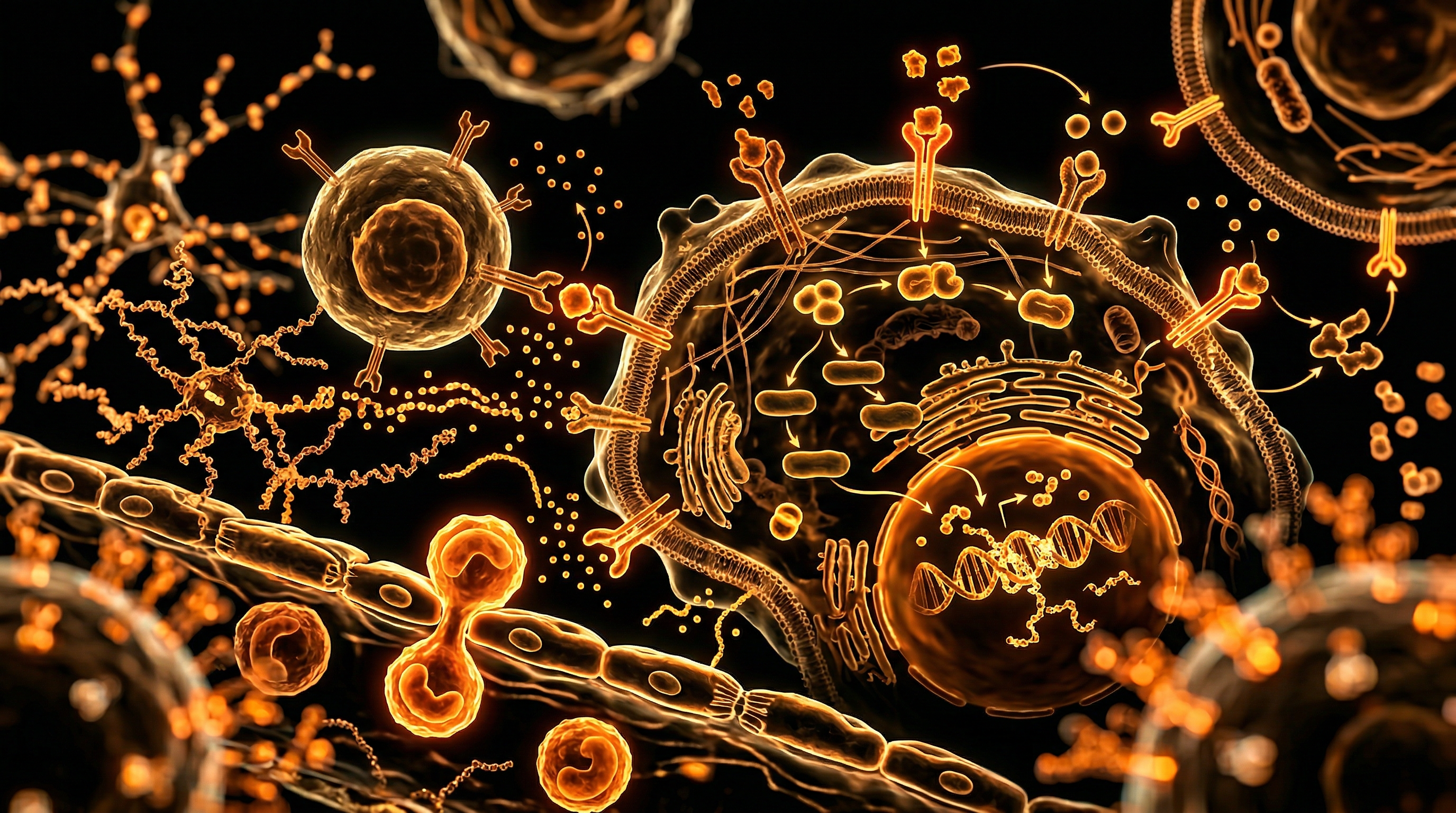 Scientific illustration for Chronic Inflammation Pathways