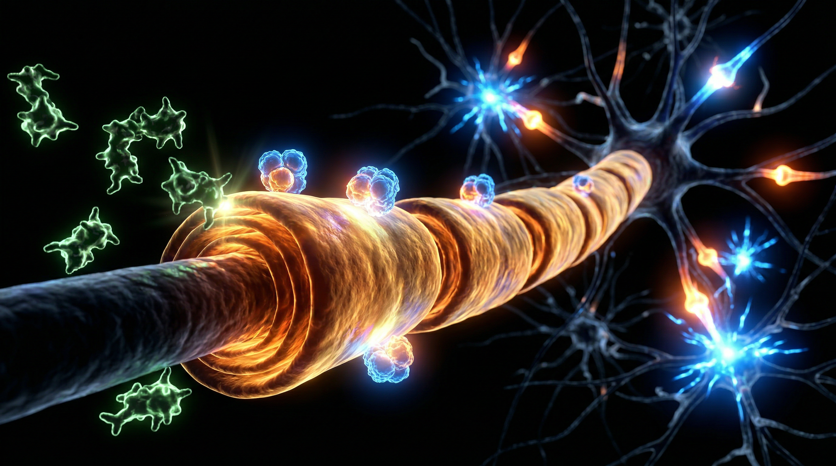 Scientific illustration for Protecting the Myelin Sheath from Industrial Neurotoxins