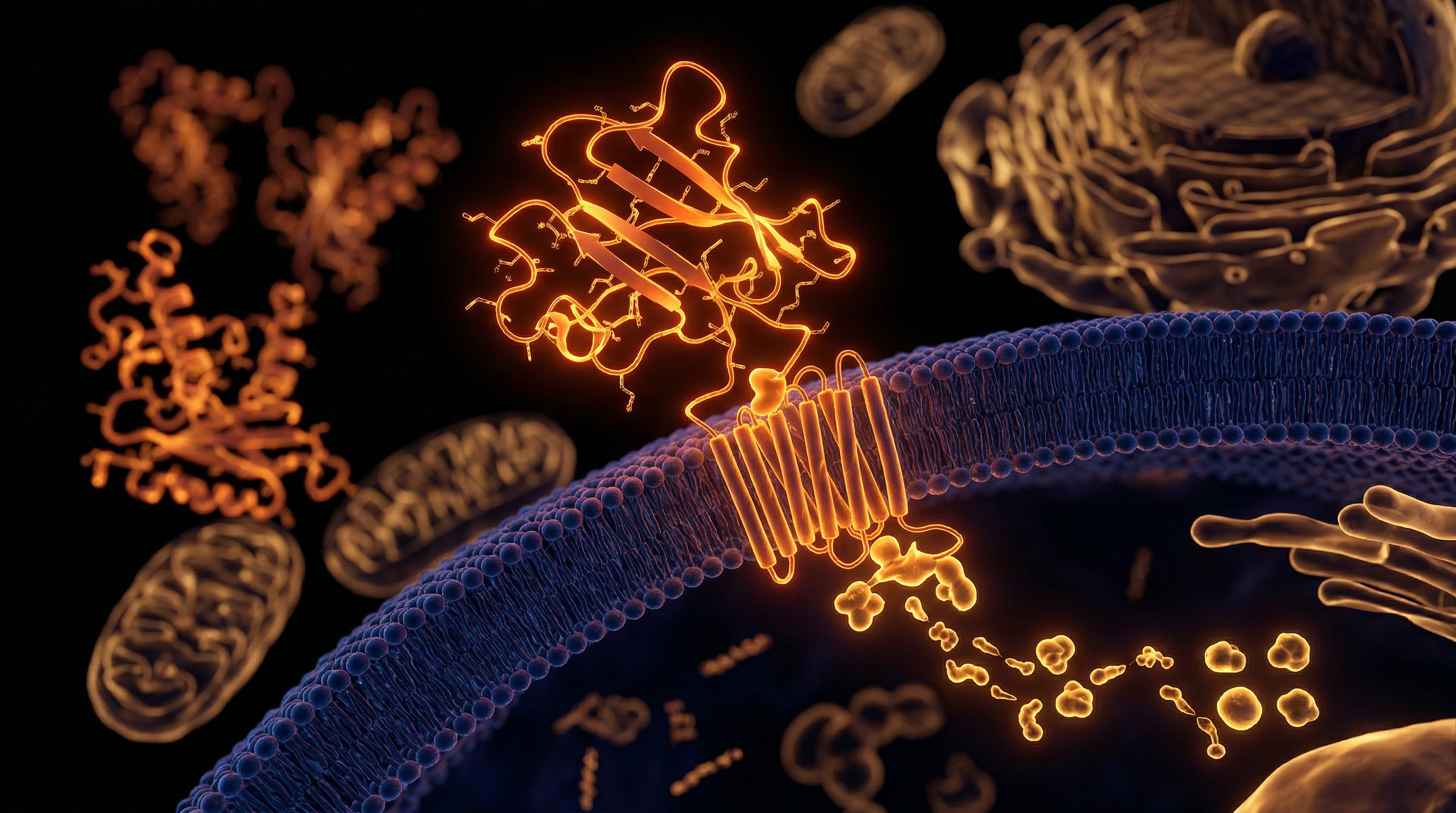 Scientific illustration for Peptide YY: Mastering the Satiety Mechanism for Weight Control