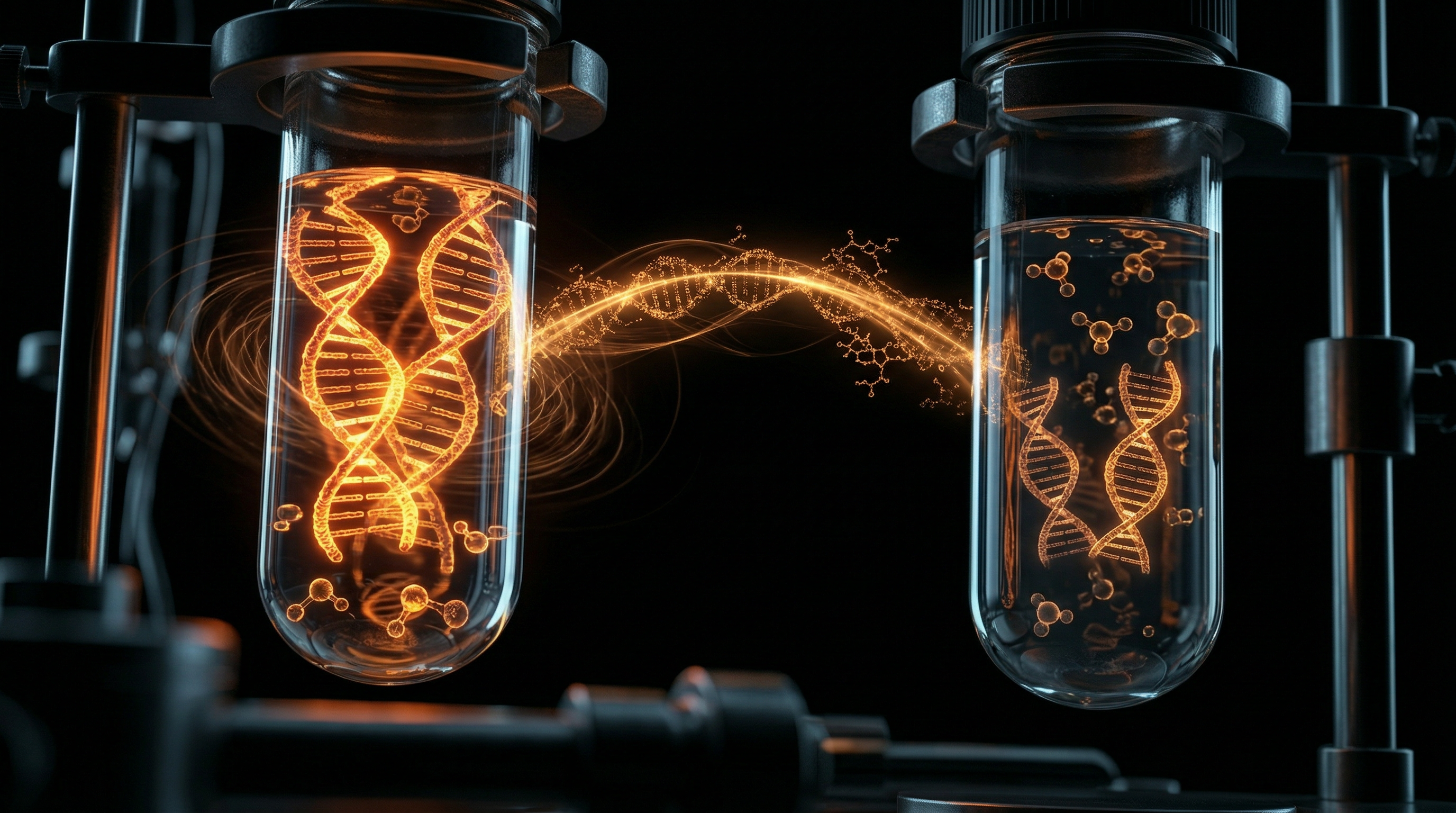Scientific illustration for Water Memory and the Nobel Prize: Examining Luc Montagnier’s DNA Teleportation Experiments