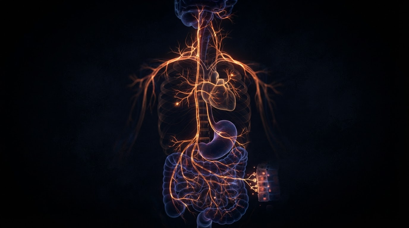 Scientific illustration for Vagus Nerve Plasticity: Mapping the Anatomy of the Gut-Brain Axis