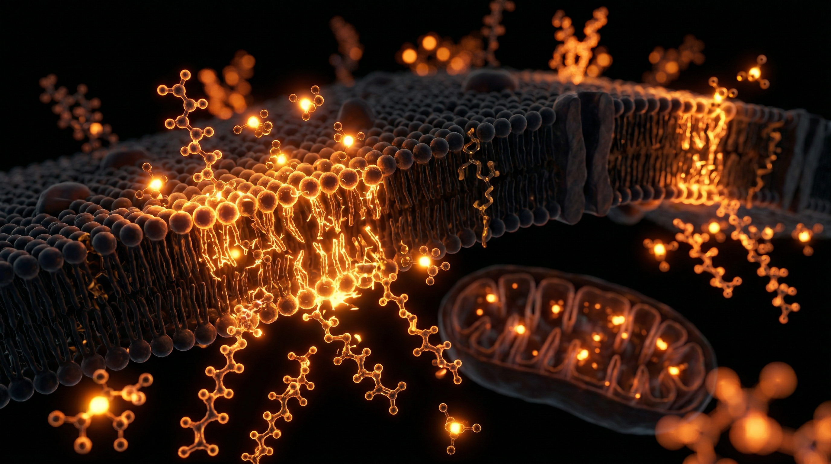 Scientific illustration for Oxidative Stress: The Molecular Mechanism of Fried Oil Consumption