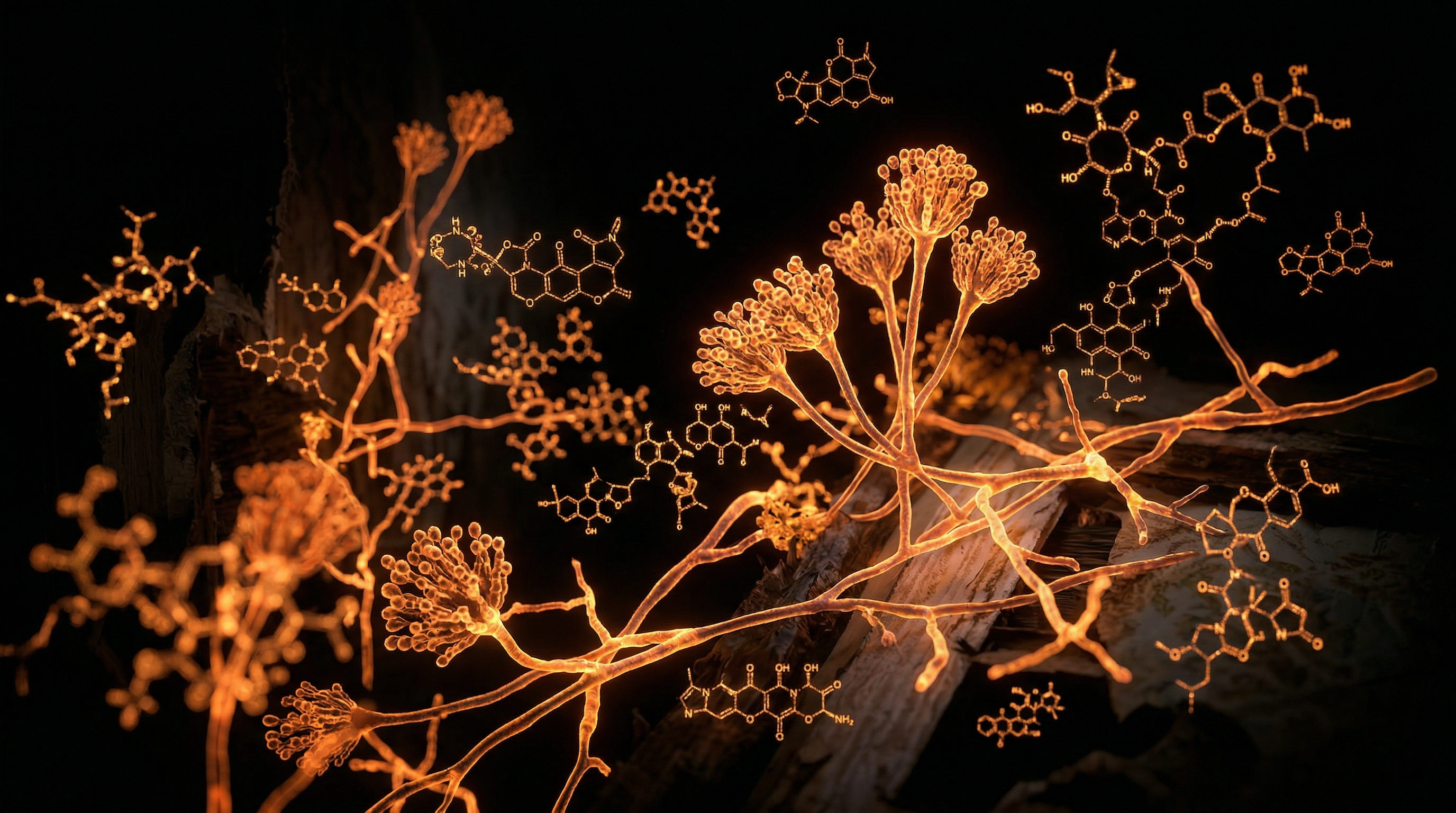 Scientific illustration for Mould & Mycotoxins: The Hidden Epidemic in UK Homes