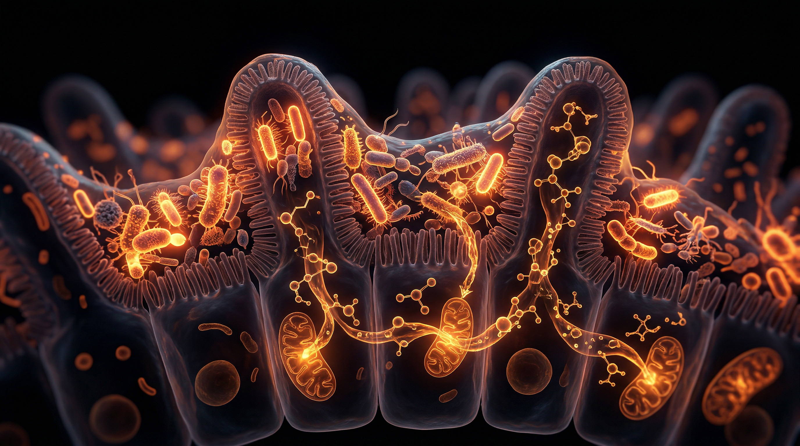 Scientific illustration for The Microbiome: The 39 Trillion Organisms Running Your Health