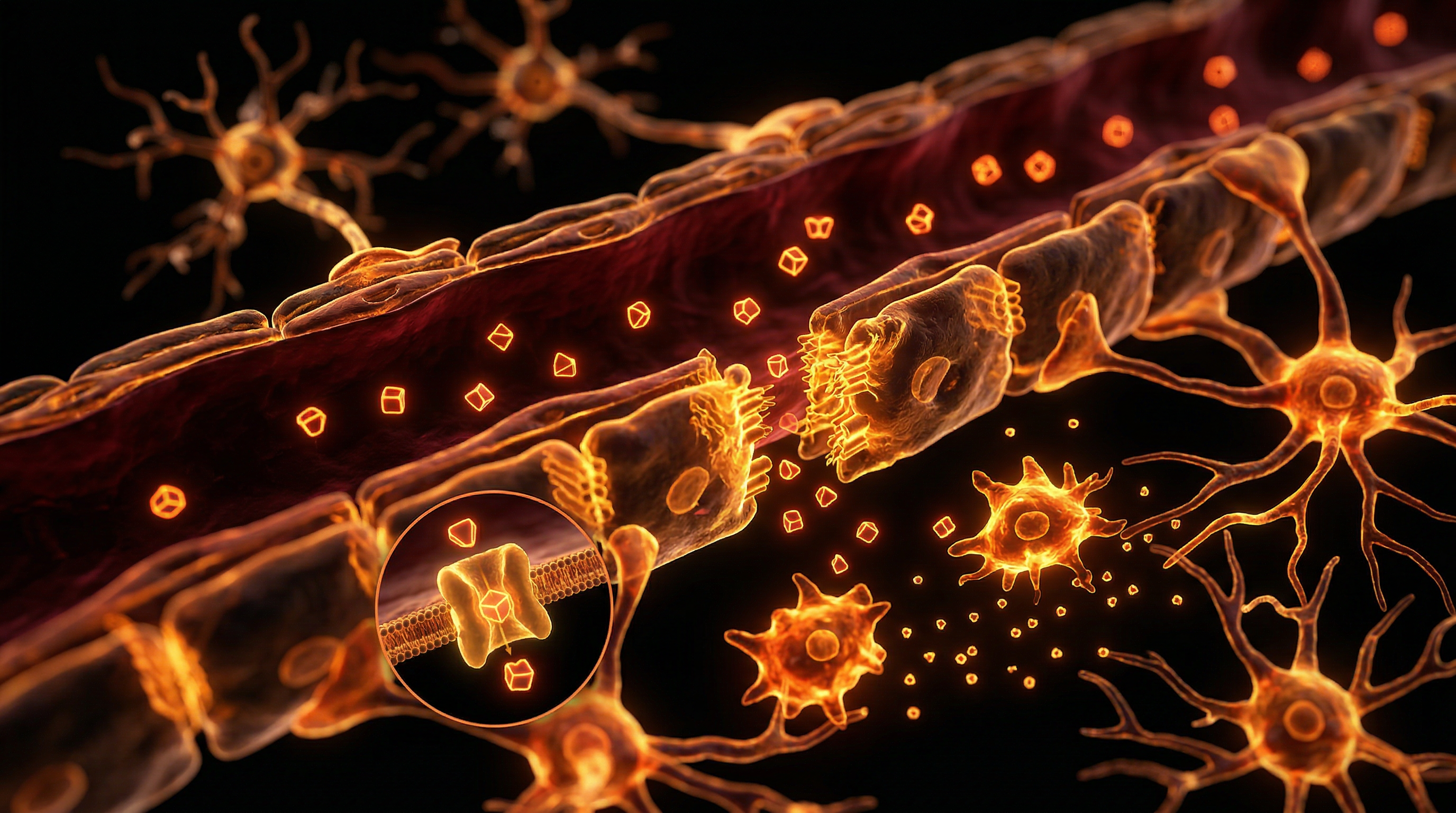 Scientific illustration for How Mycotoxins Breach the Blood-Brain Barrier to Cause Neuroinflammation