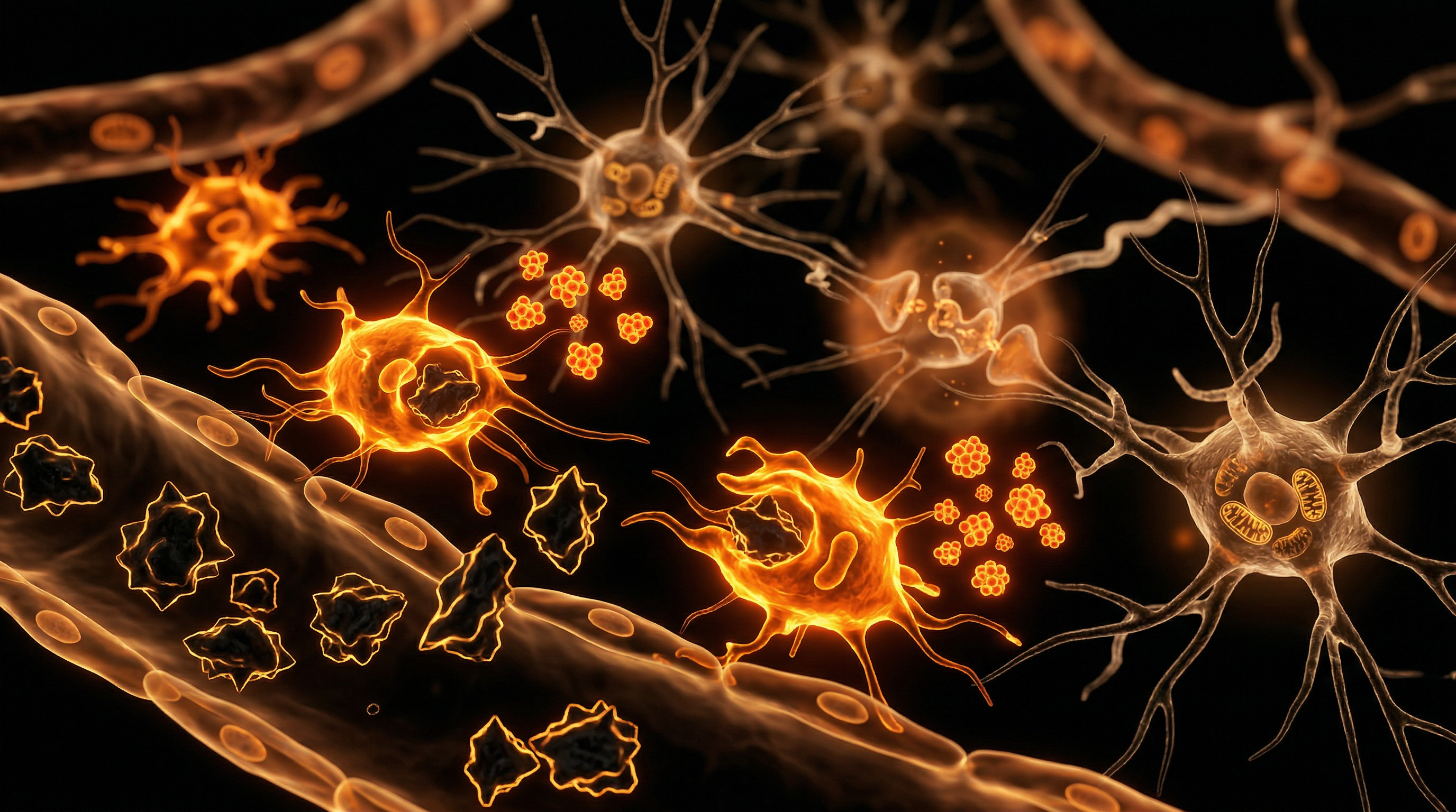 Scientific illustration for Air Pollution and Neuroinflammation in London