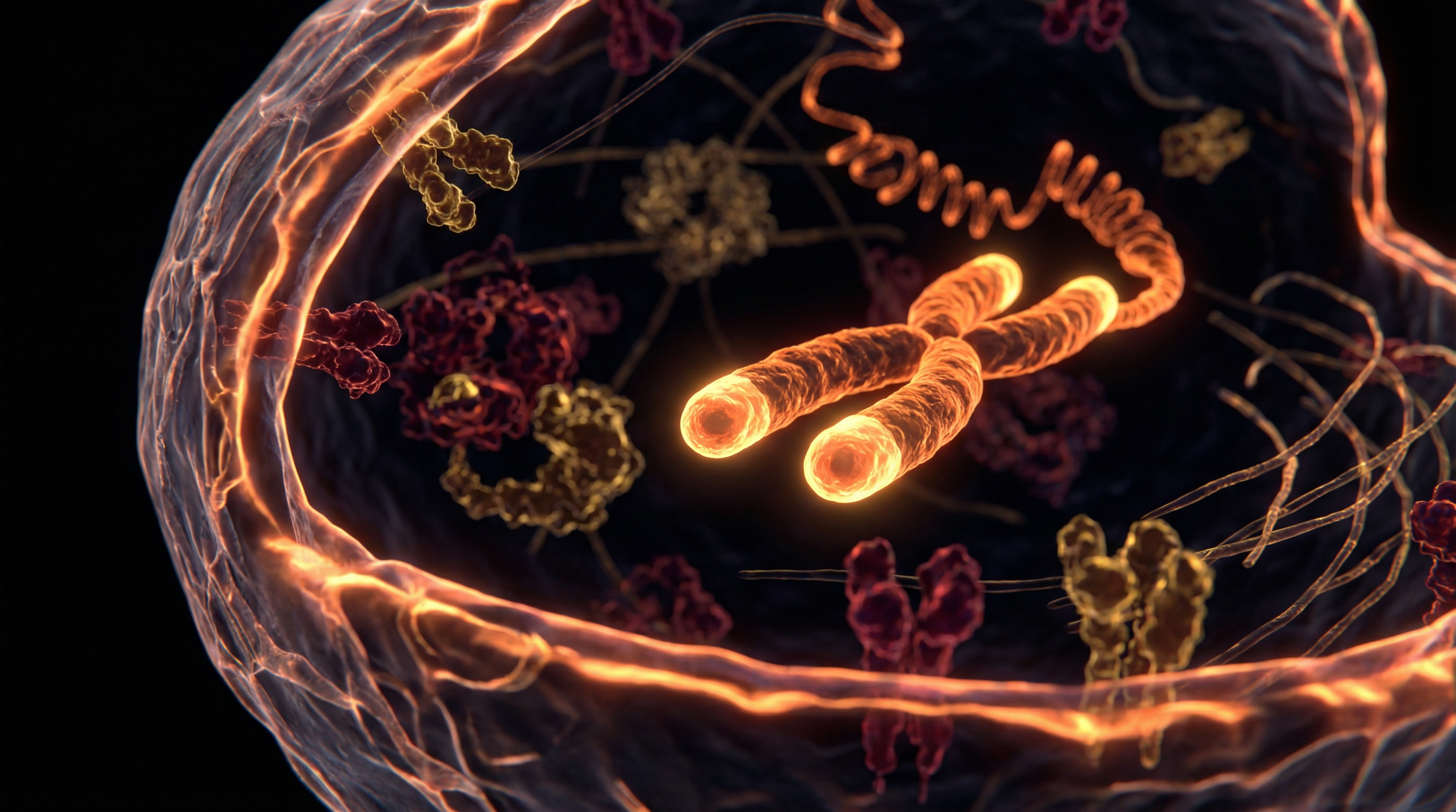 Scientific illustration for Telomere Length: The Biological Clock Hidden Within Your Chromosomes