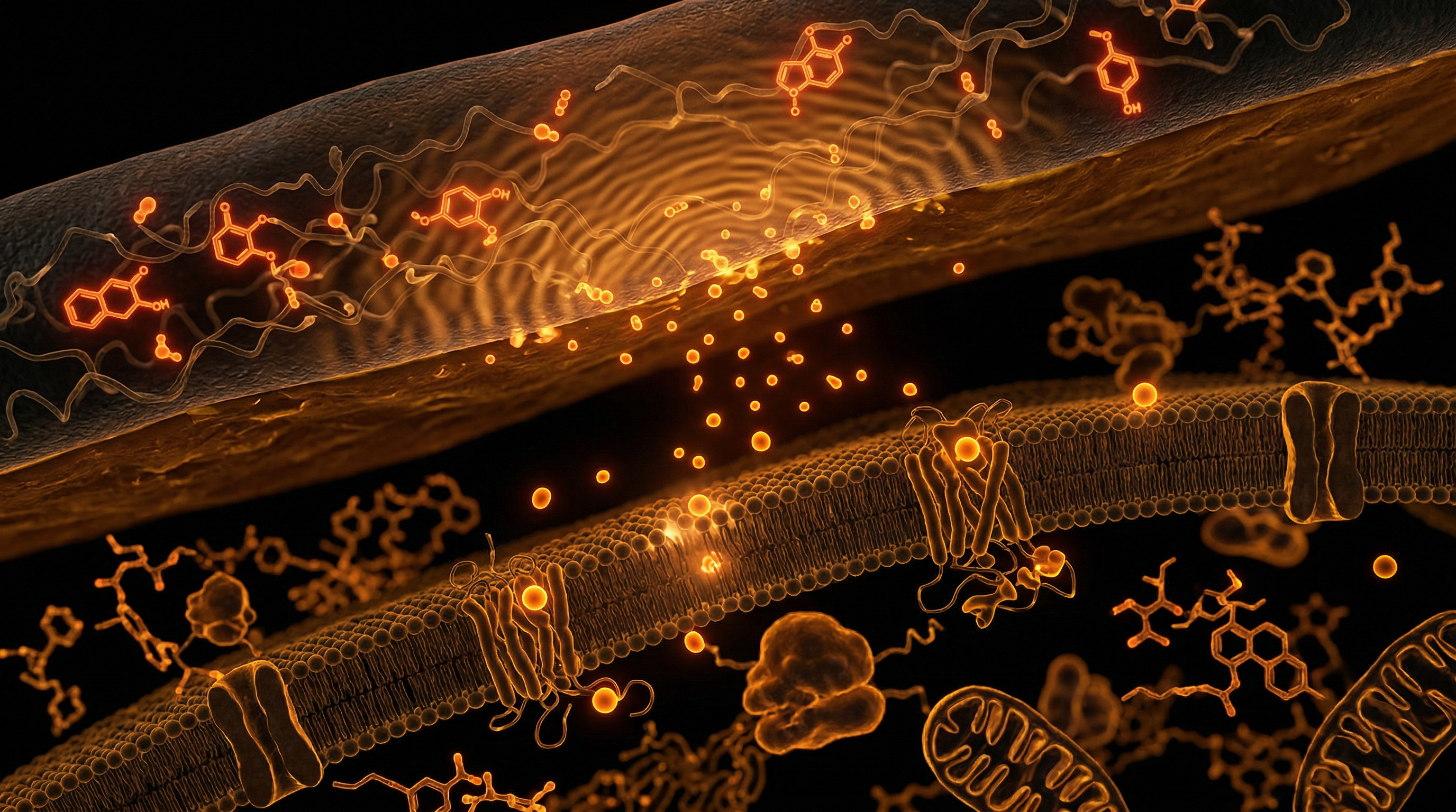Scientific illustration for Thermal Leaching Mechanics: Plastics in Hot Food Packaging