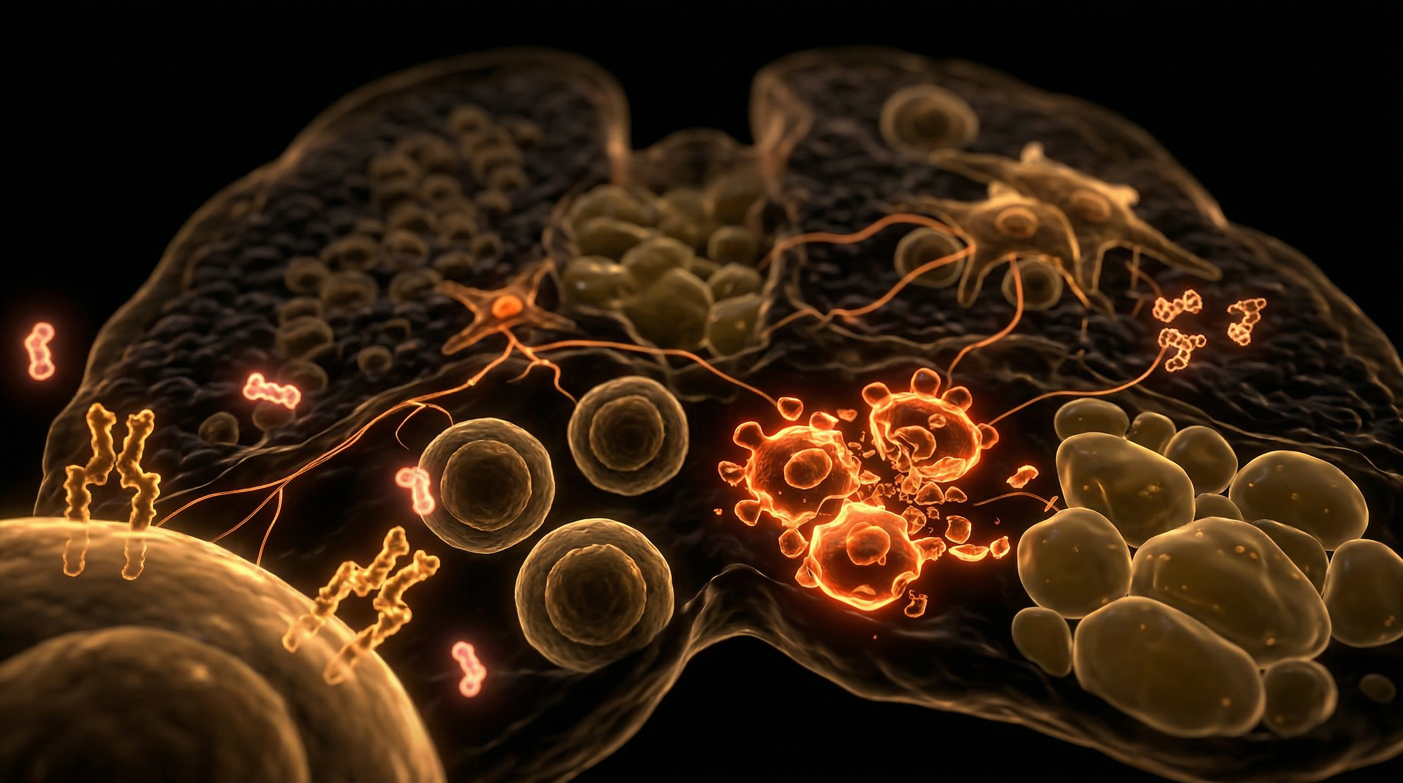 Scientific illustration for Metabolic Syndrome: How Insulin Resistance Erodes the Thymus