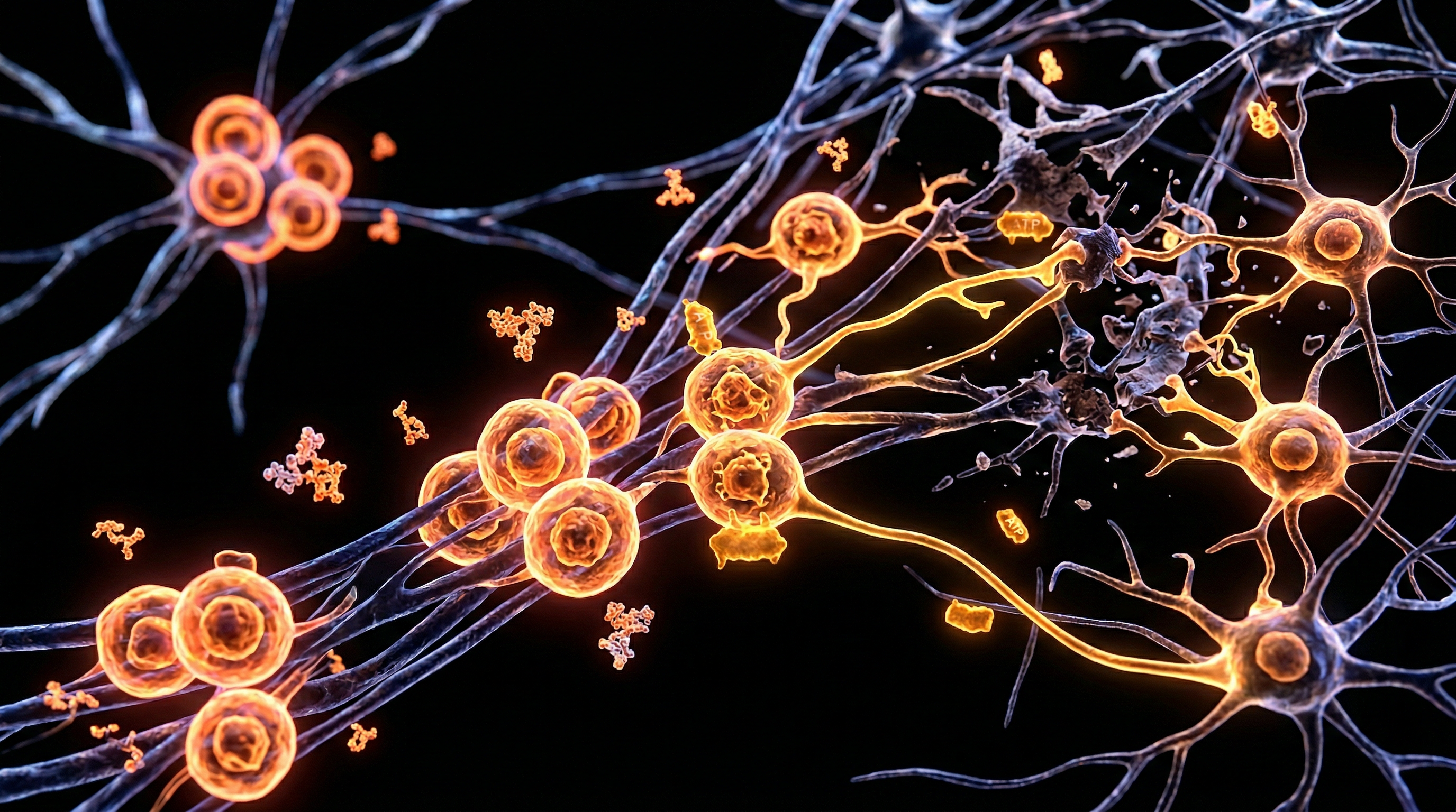 Scientific illustration for Neural Progenitors: Recovering Brain Function After Ischemic Stroke