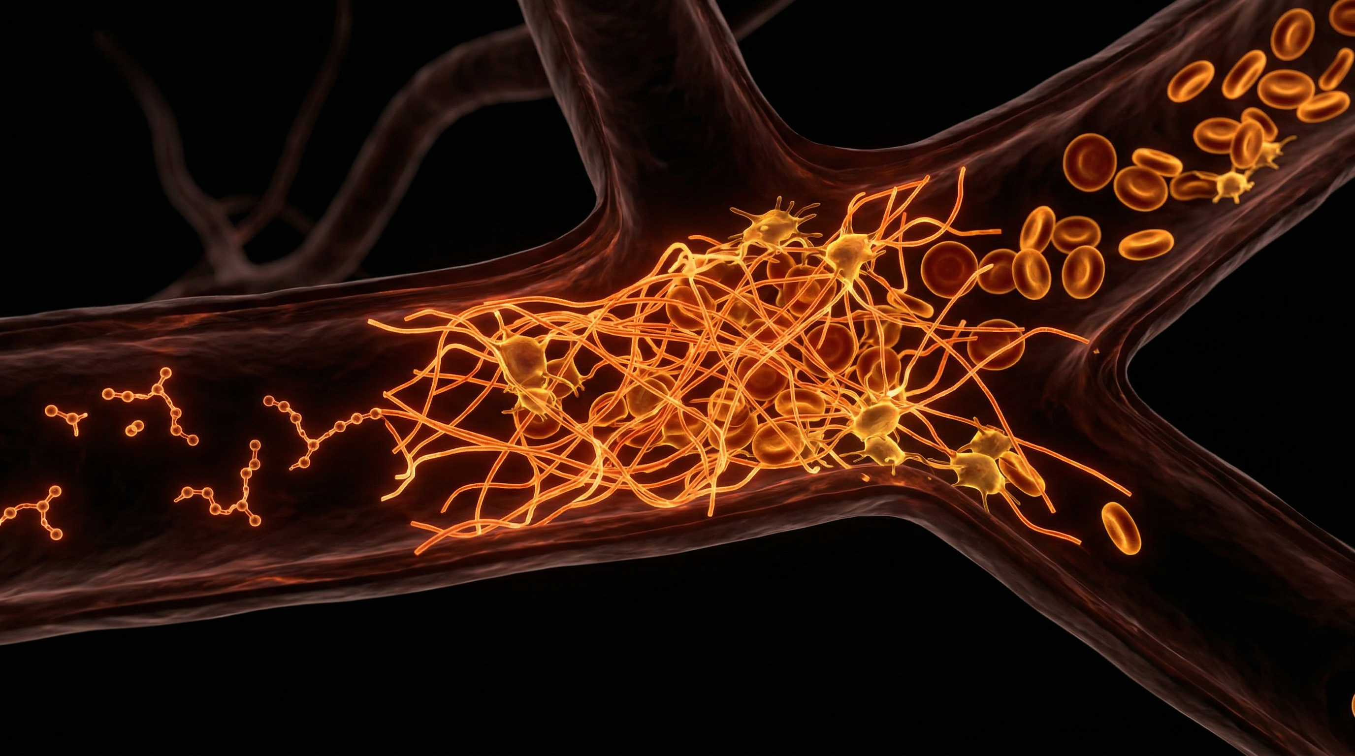 Scientific illustration for Self-Assembling Hydrogels and Vascular Occlusion
