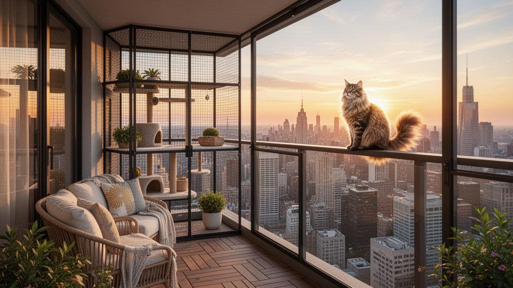 DIY Balcony Catio Ideas: Safe Apartment Cat Enrichment & Balcony Safety Guide