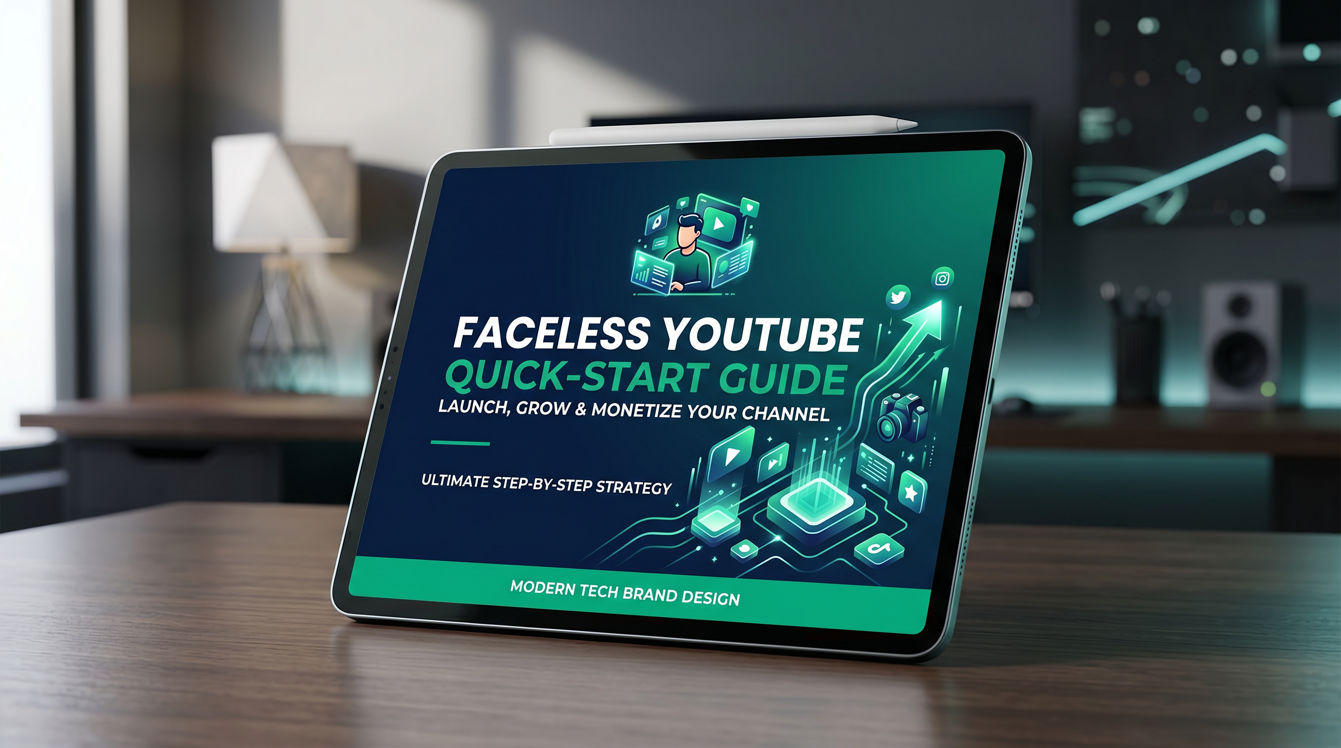 Faceless YouTube Guide Mockup