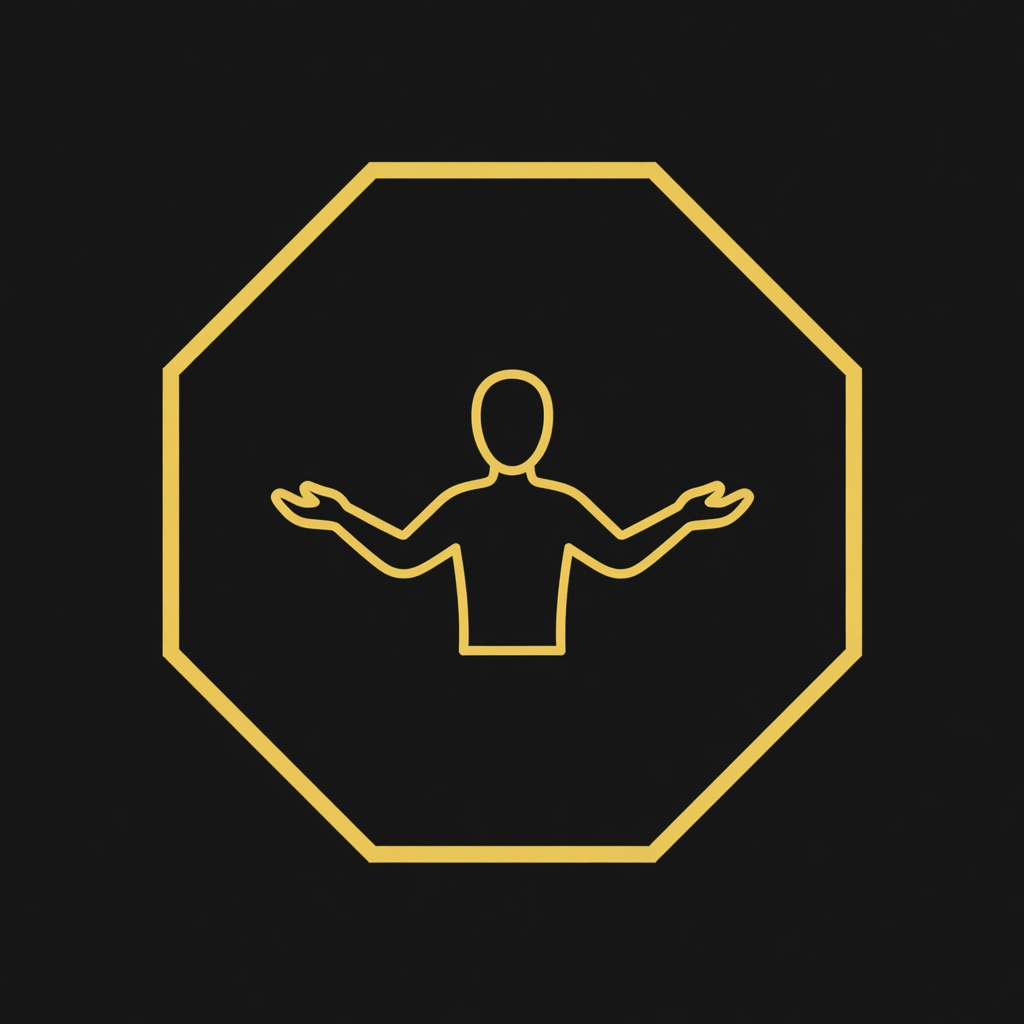 Healthy lifestyle icon representing holistic wellness and balance