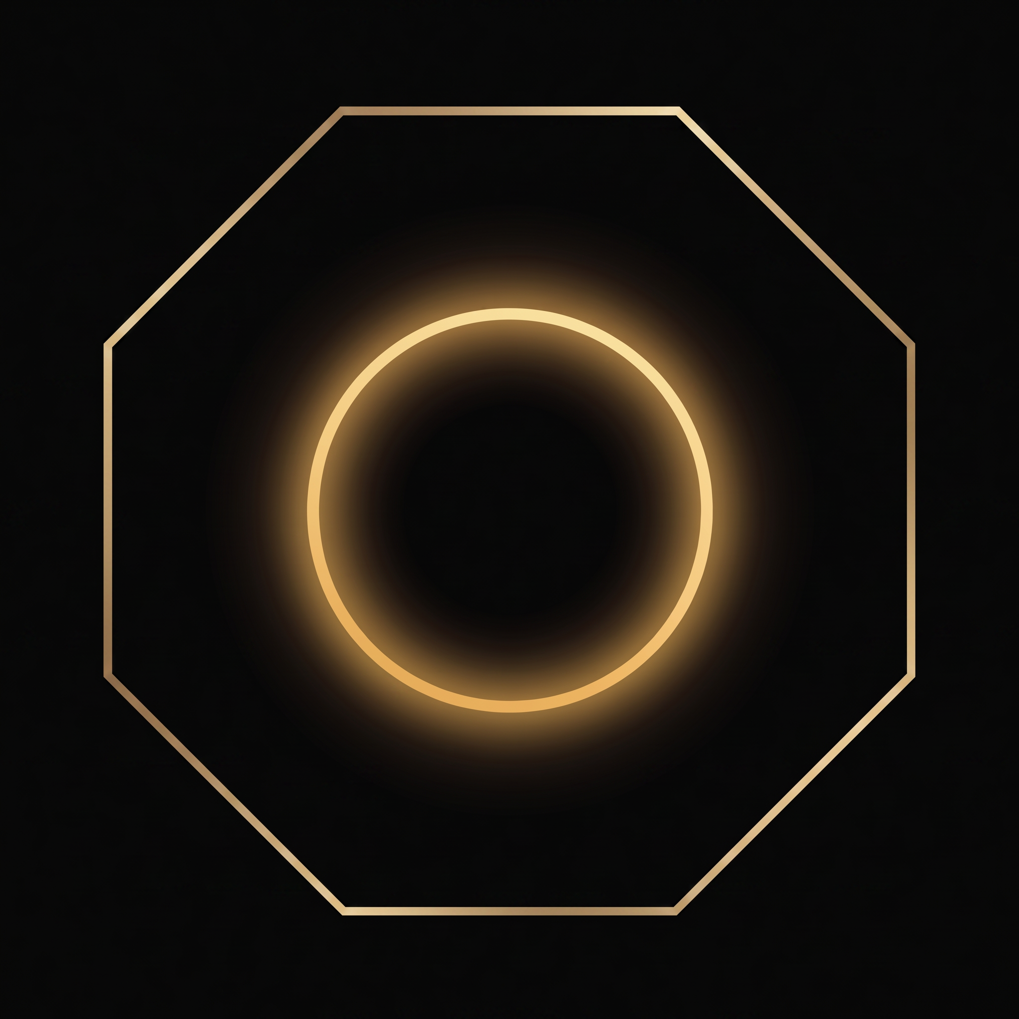 Golden aura halo icon representing energy and spiritual wellness