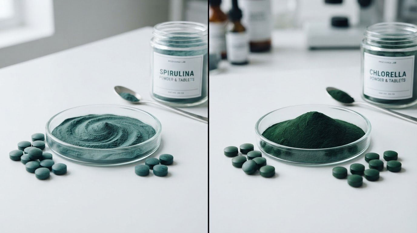 Spirulina vs Chlorella After 40: Unlock Algae Nutrition for Reverse Aging, Quantum Microcirculation & Cellular Renewal