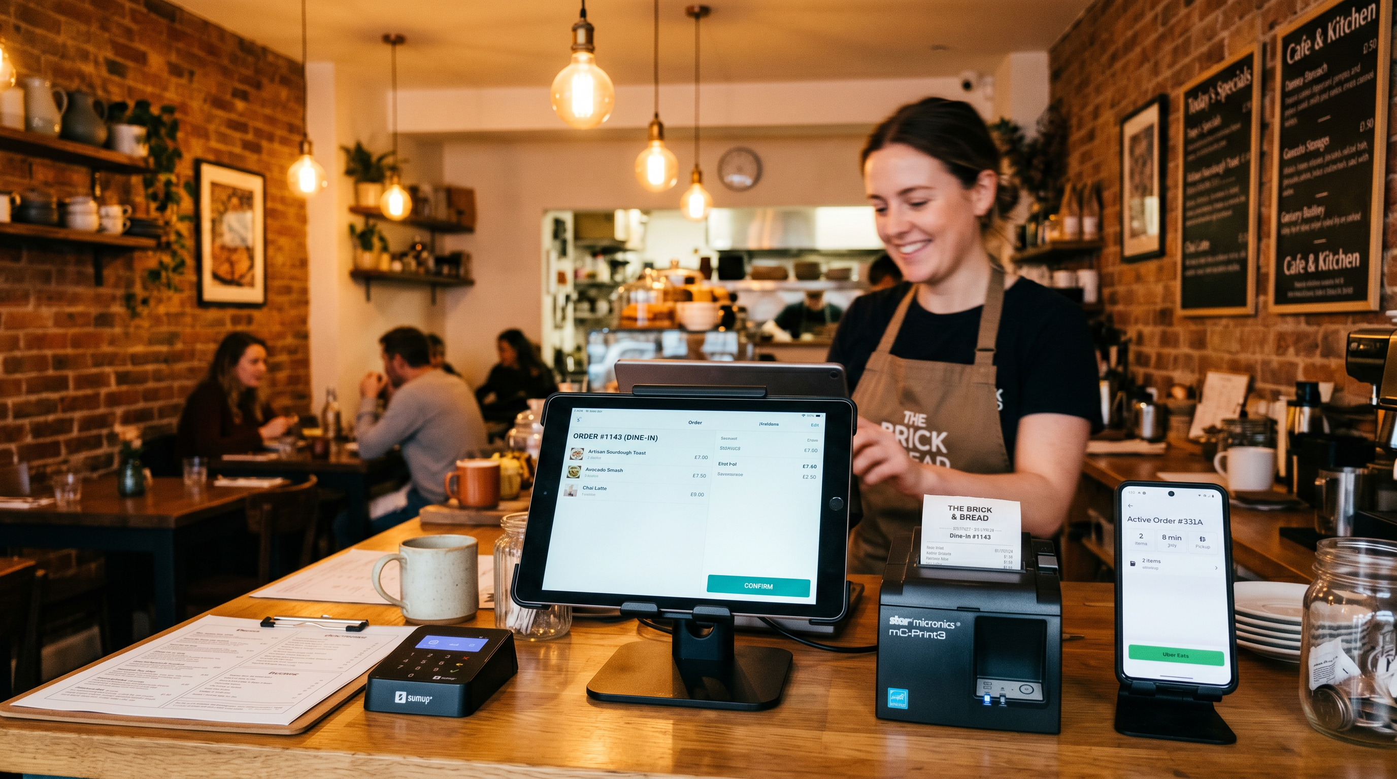 Restaurant with modern ordering technology