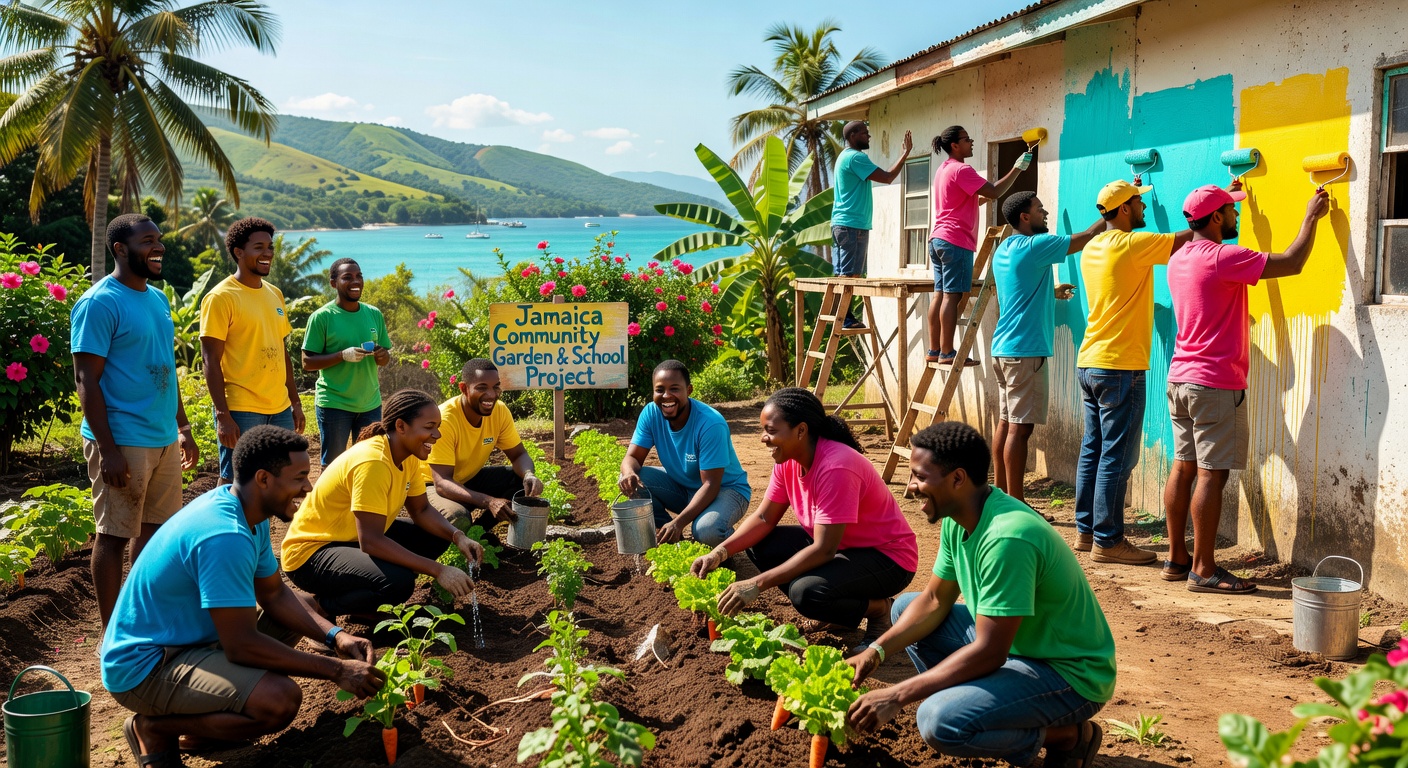 Volunteers in Jamaica