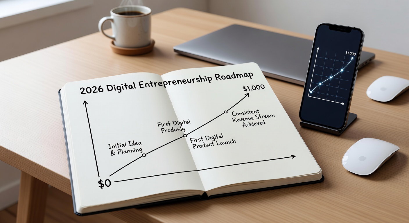 Affiliate Marketing Roadmap 2026: Earn $1,000 Per Month in 3 Months (Realistic Guide)