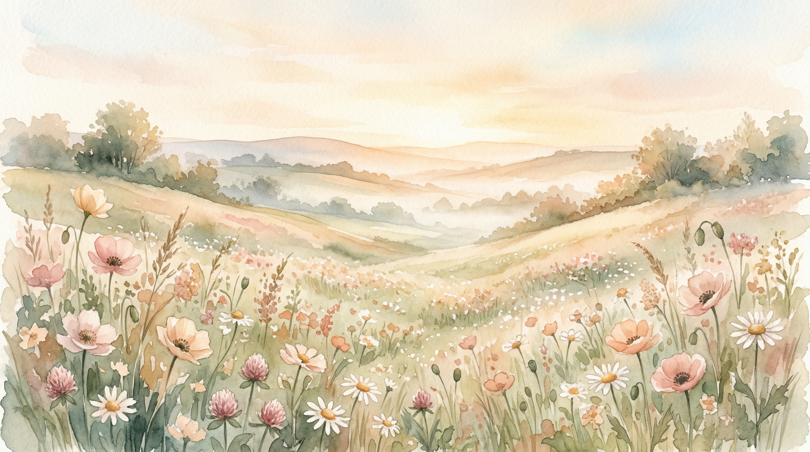 Peaceful landscape representing healing