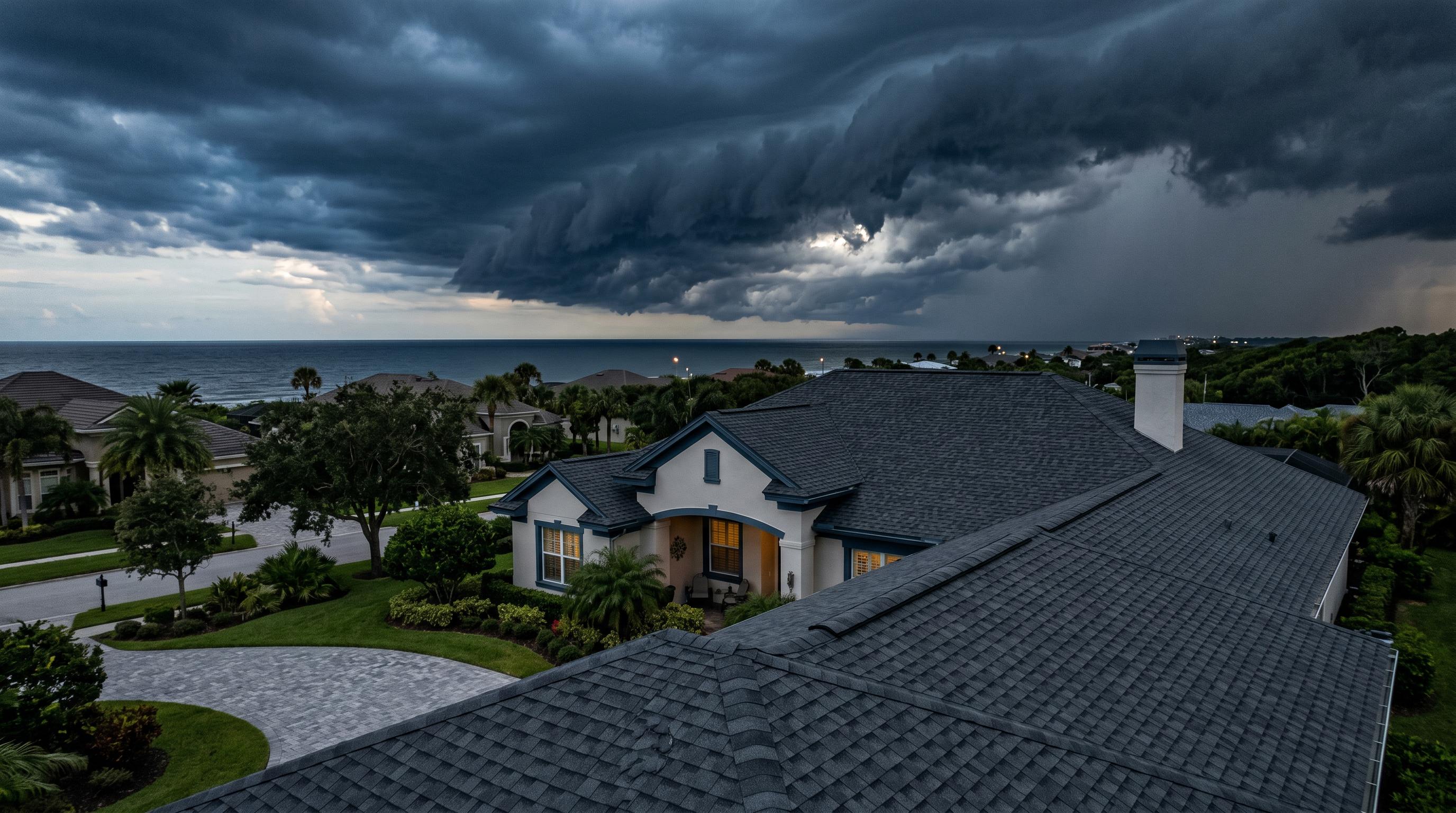Florida Roof Storm Clouds