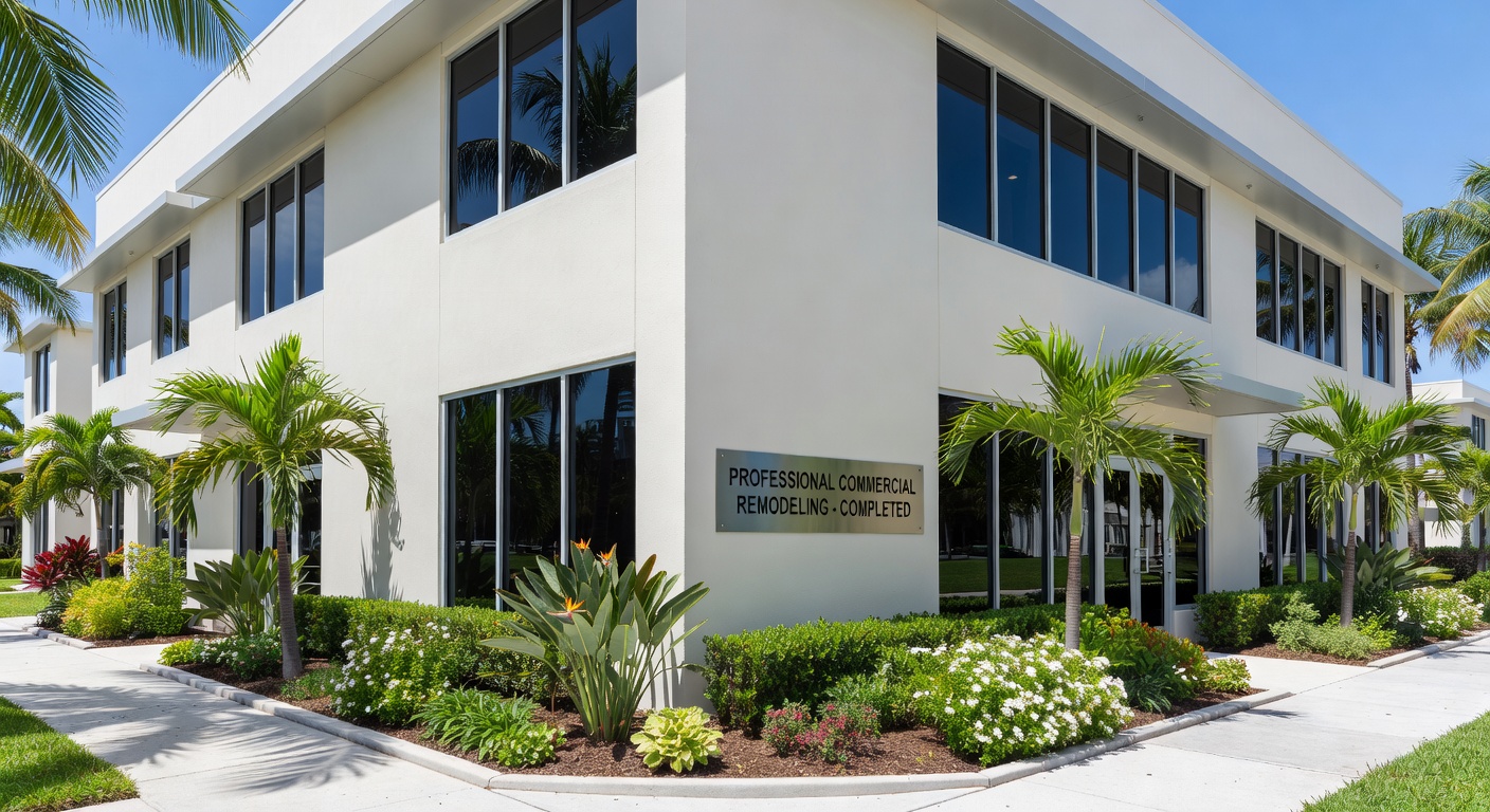 Modern commercial building exterior