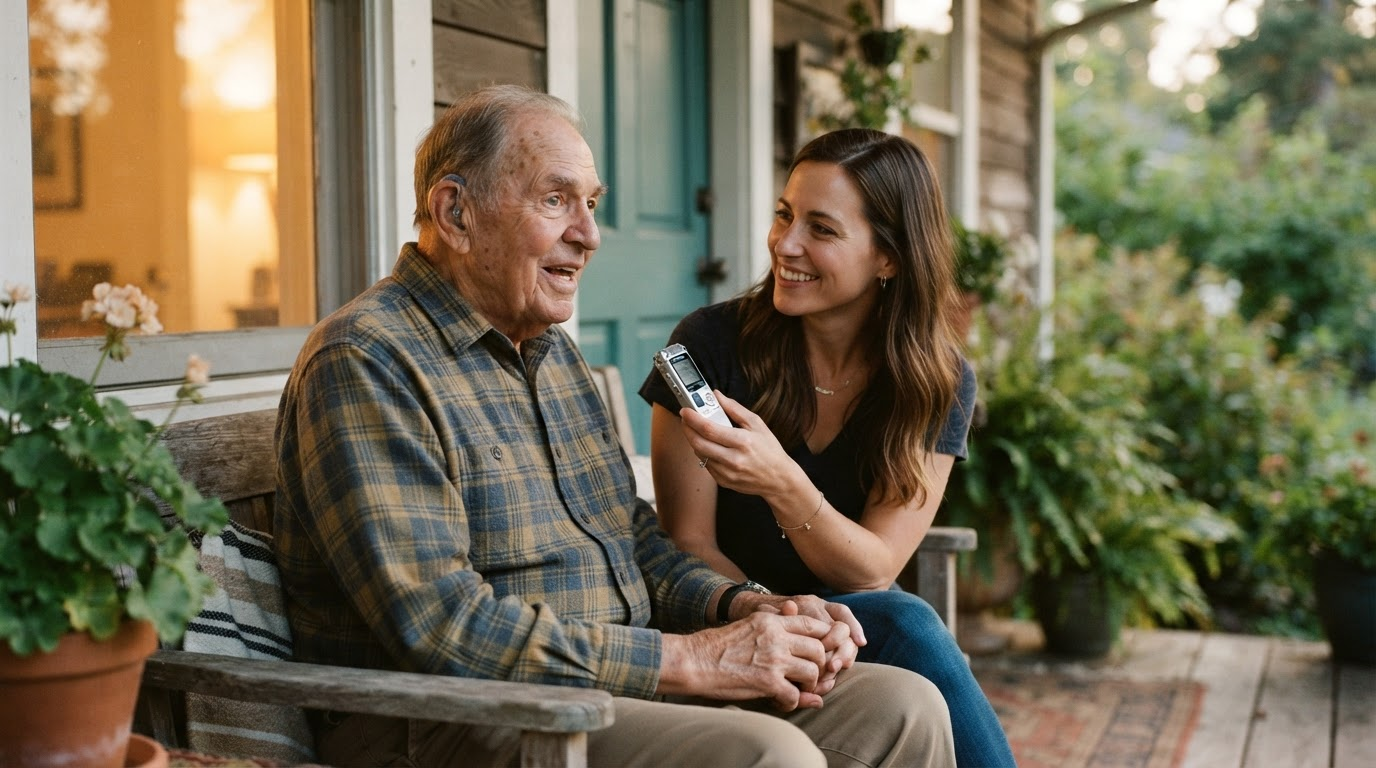 Recording Dad's Stories Before Dementia Steals His Voice — Hospice Voice Recording Ideas That Save More Than Sound