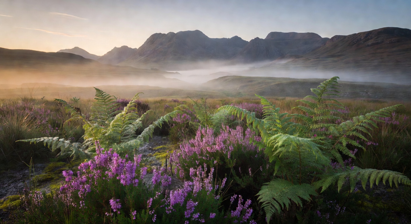 Serene Scottish Highland landscape