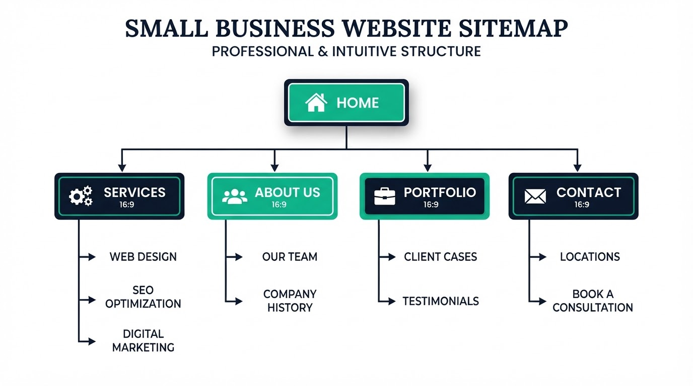 Essential Buildy Website Structure: Must-Have Pages, Navigation & Sitemap for Small Businesses
