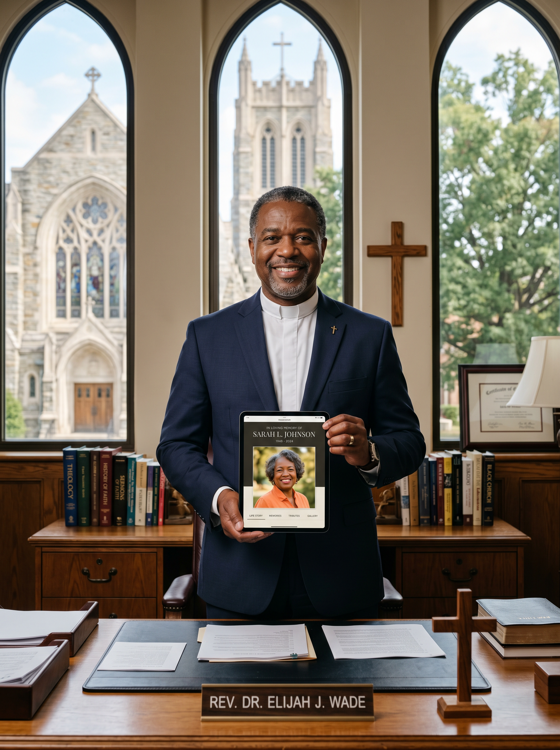 Pastor documenting legacy
