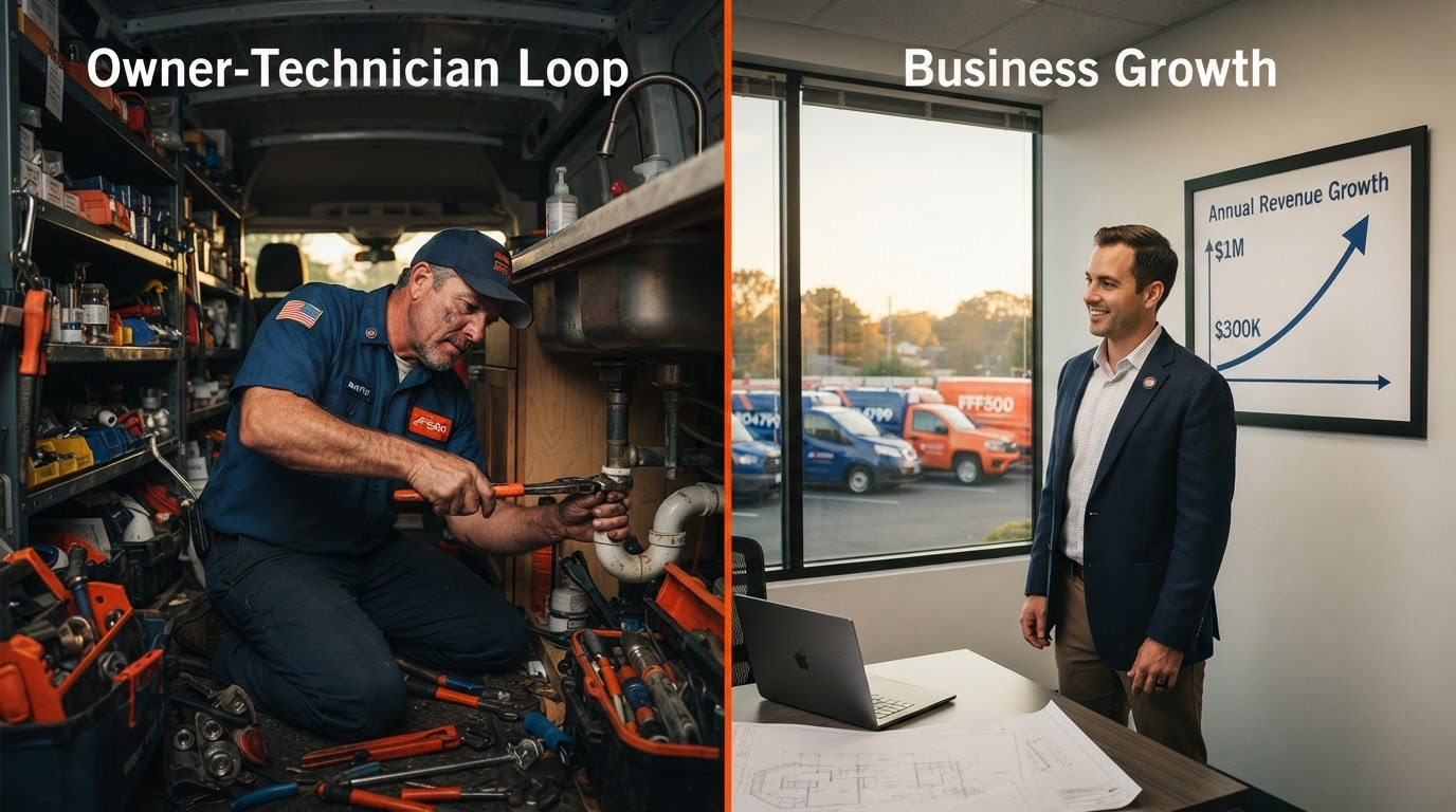 Why Most Plumbing Businesses Get Stuck at $300K–$500K (And How to Break Through to $1M)
