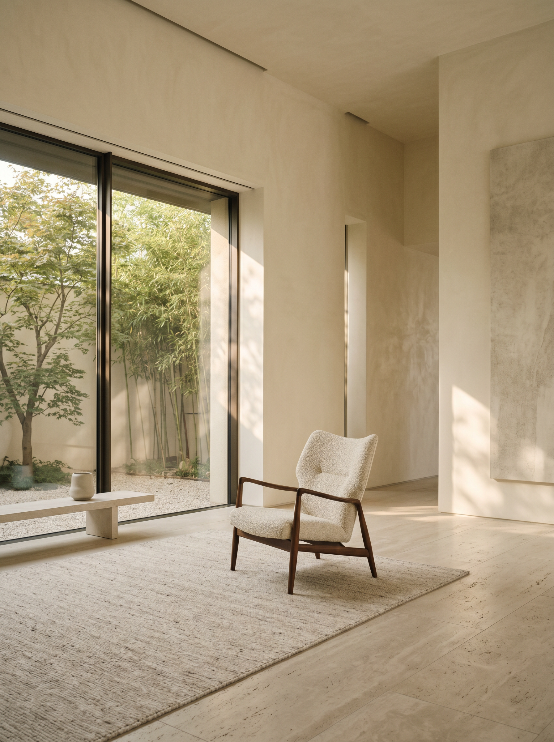 Peaceful architectural space