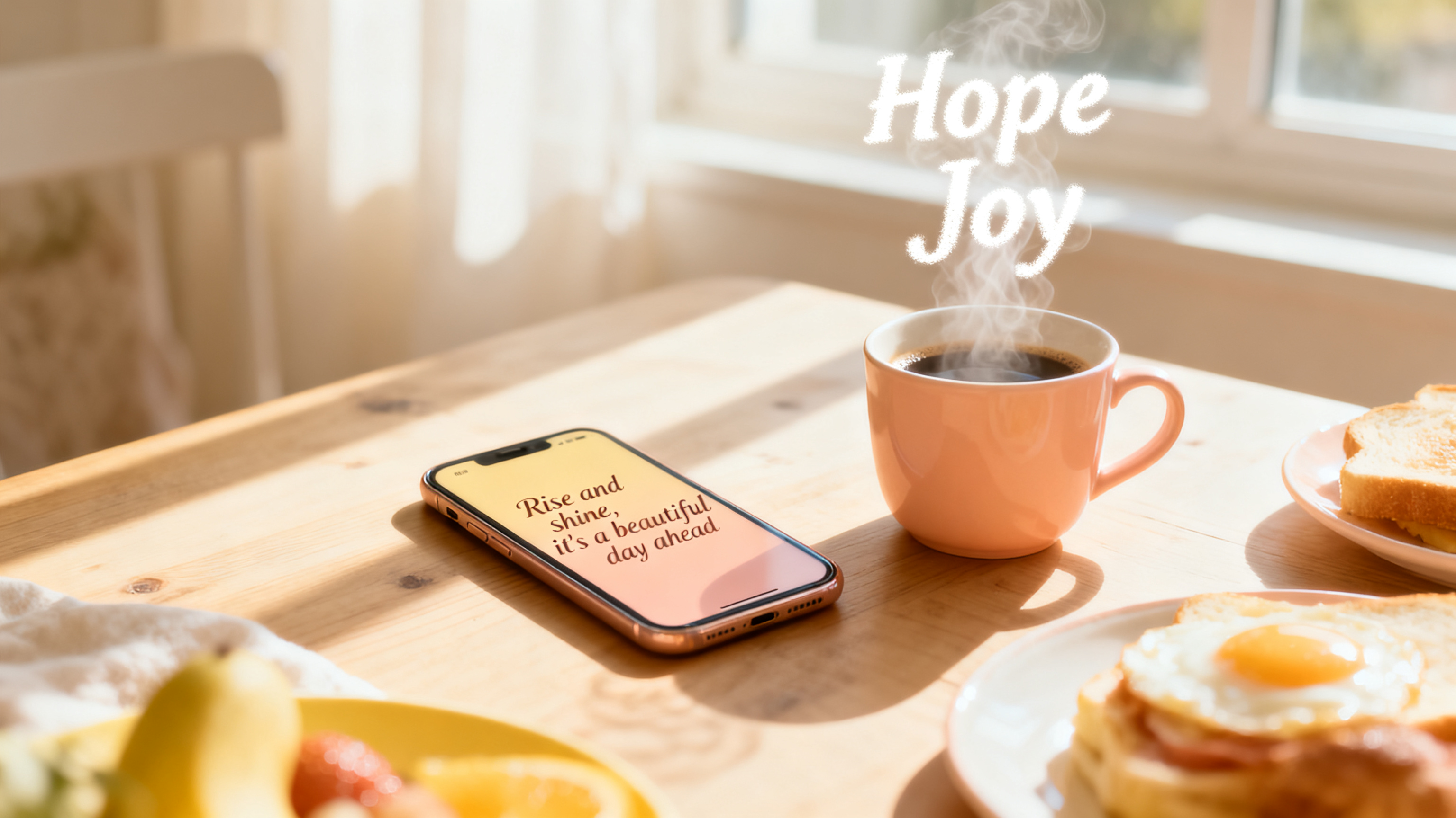 Cozy morning scene for top 10 morning motivation quotes to start your day
