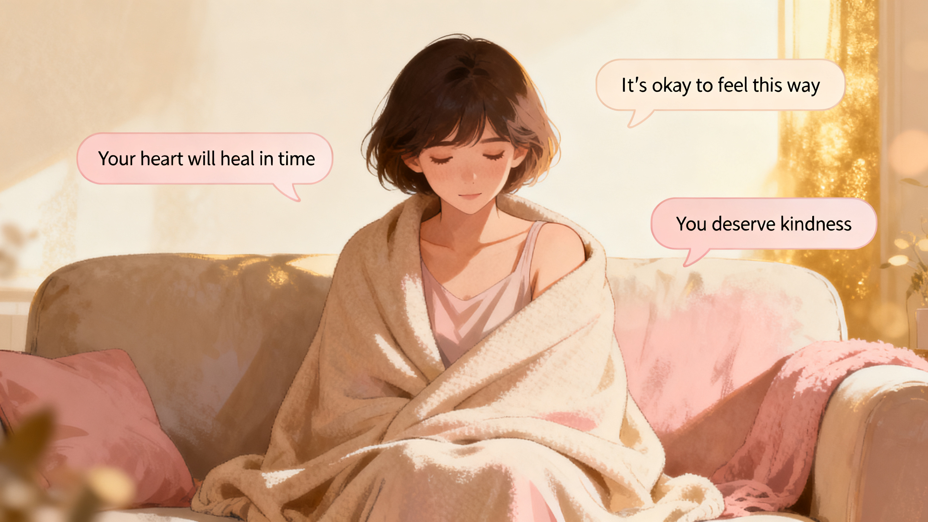 Comforting artwork about breakup quotes that actually validate your feelings