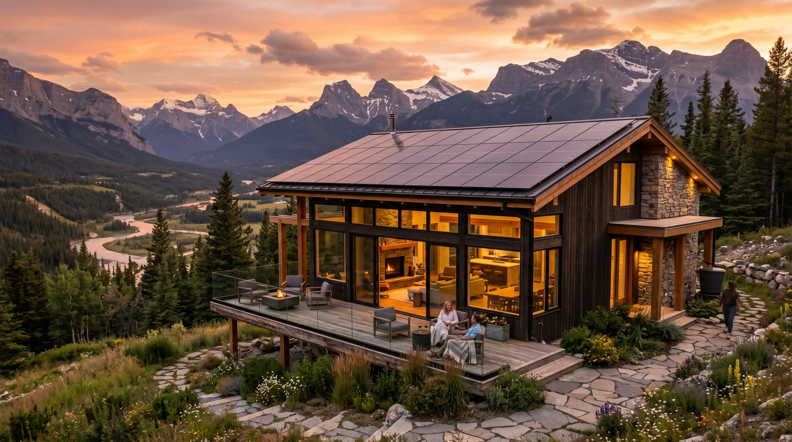 Modern off-grid home