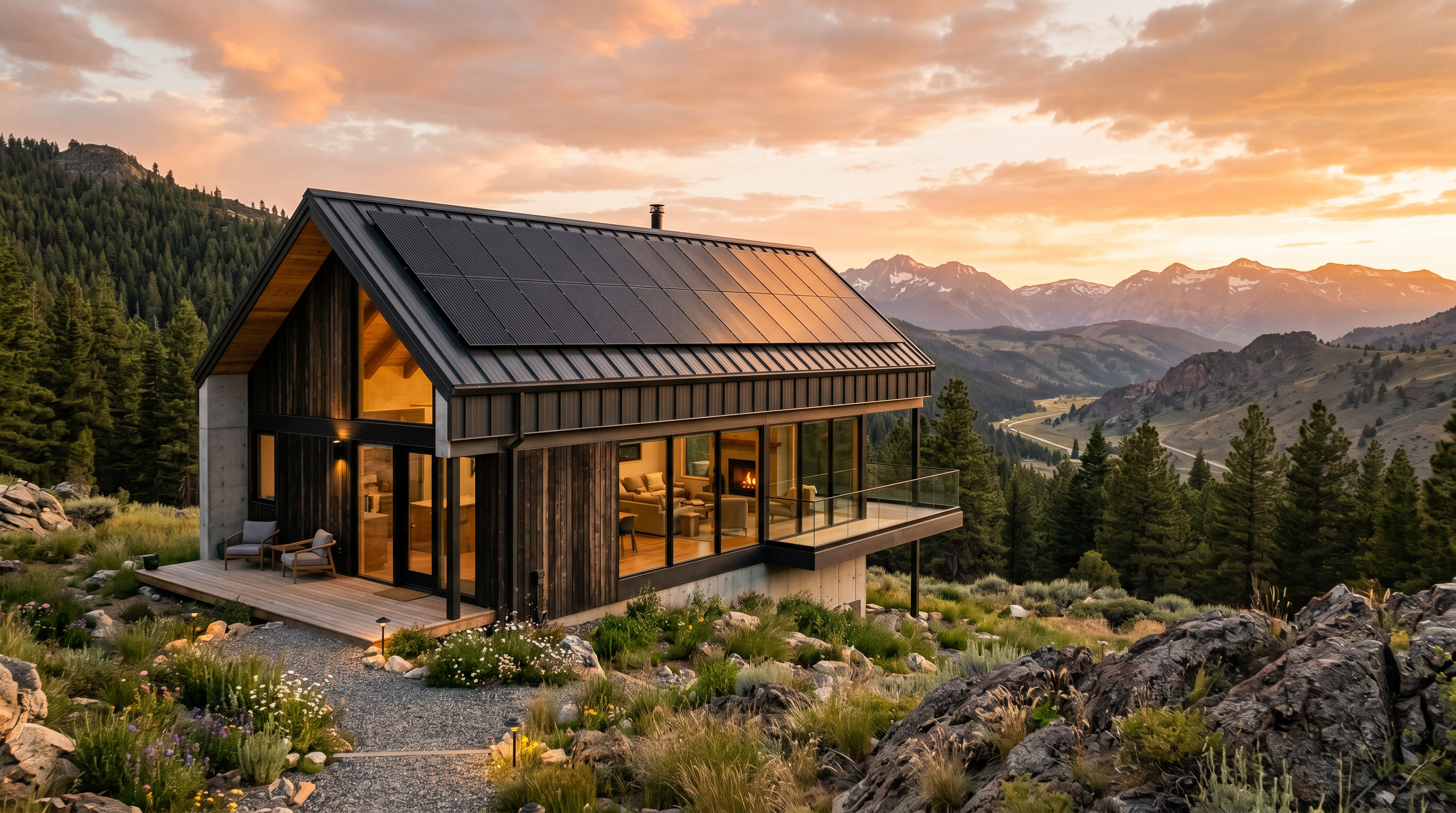 Modern off-grid home