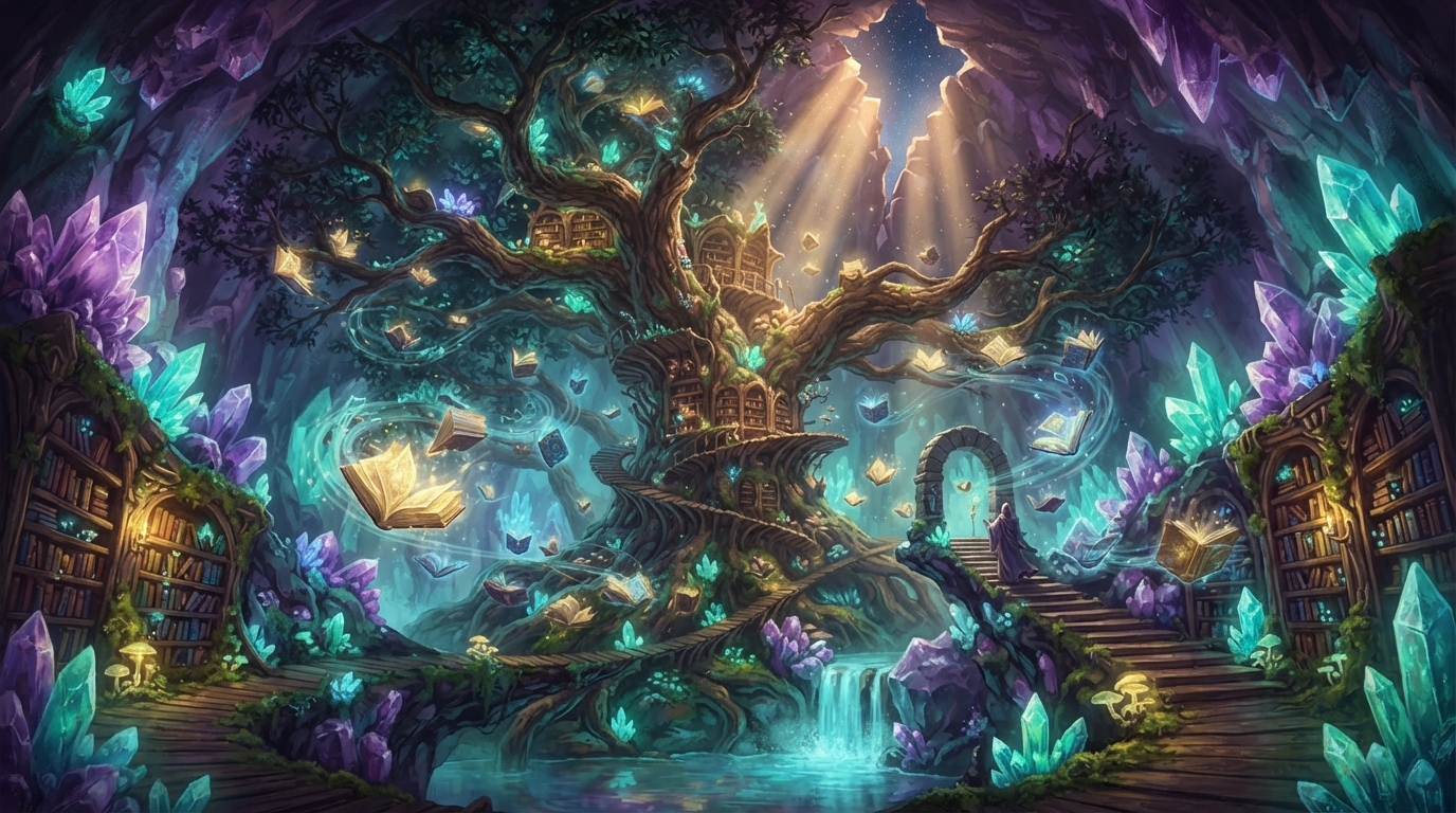 Fantasy concept art generated with Artistly