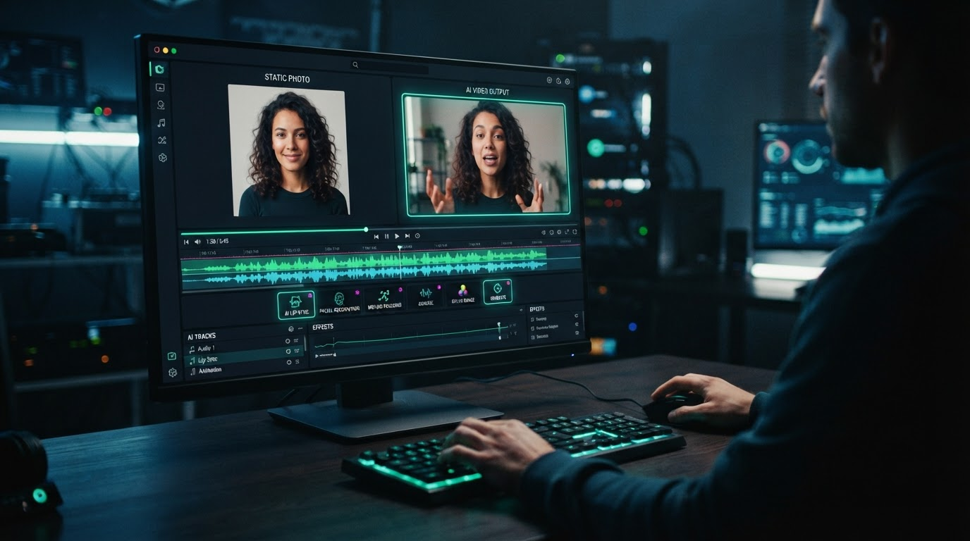 Talking Photos storyboard editor for chaining clips