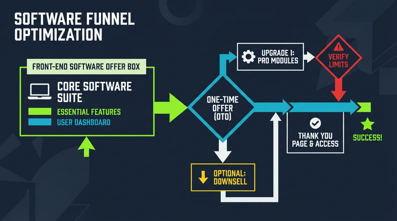 AI Book Machine front-end to OTO funnel with verify limits